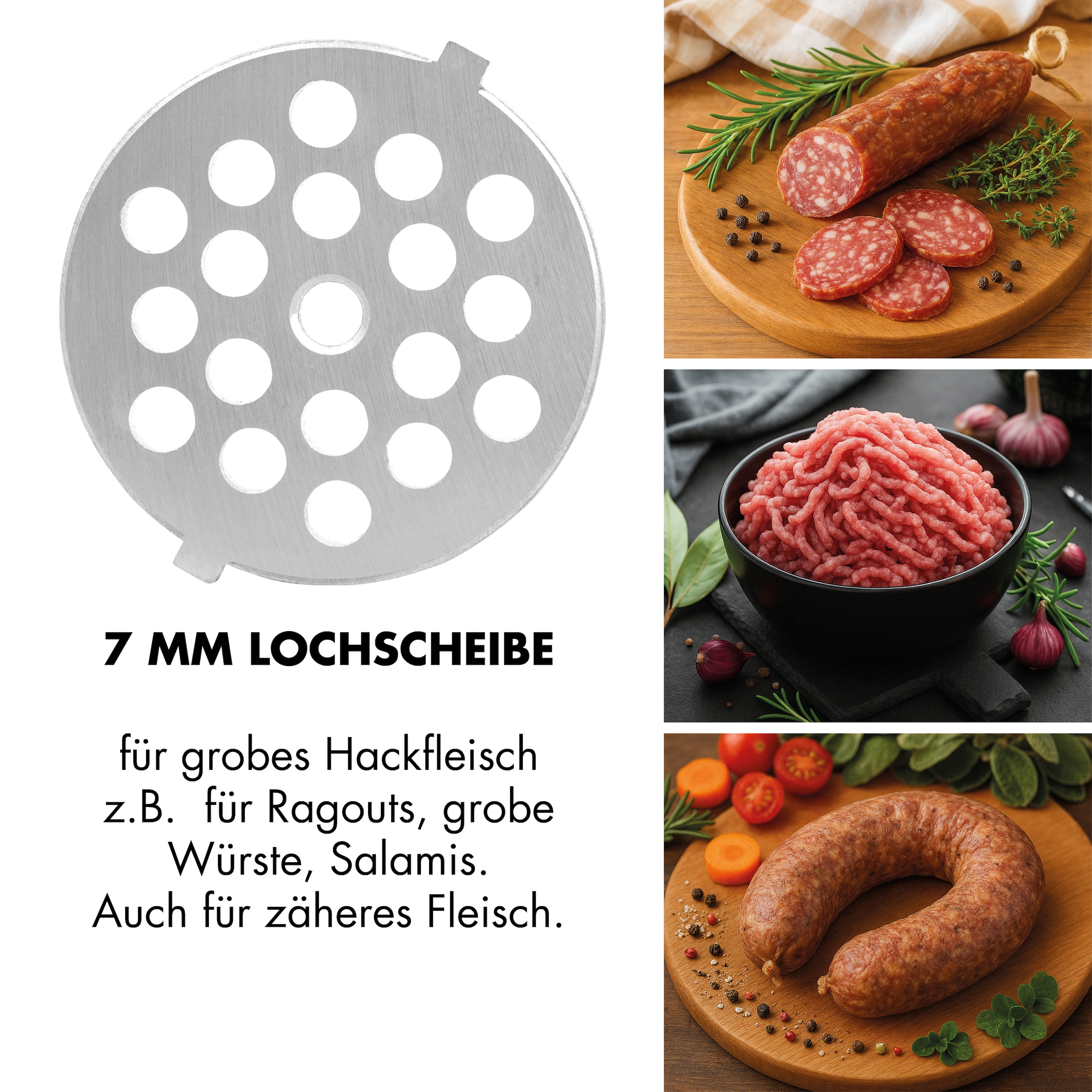 Gastroback Fleischwolf »Design Fleischwolf 6-in-1 Plus« inklusive Burger-Presse