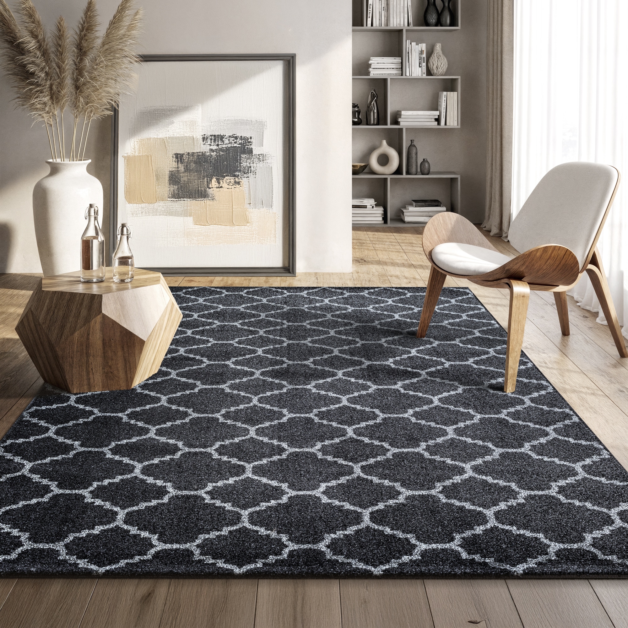 Sanat Teppich »Boho 8202« rechteckig 10 mm Höhe Kurzflor, robust, Boho, Scandic, für Fussbodenheizung geeignet