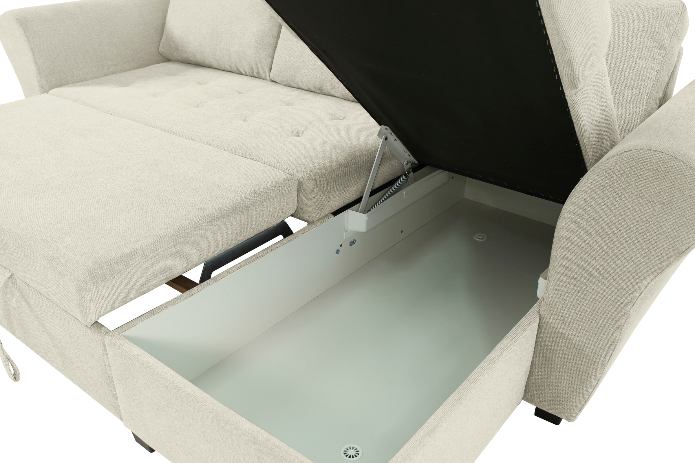Trends by HG Ecksofa »LASSE, L-Form«, (2 St.), inkl. Schlaffunktion & Bettkasten