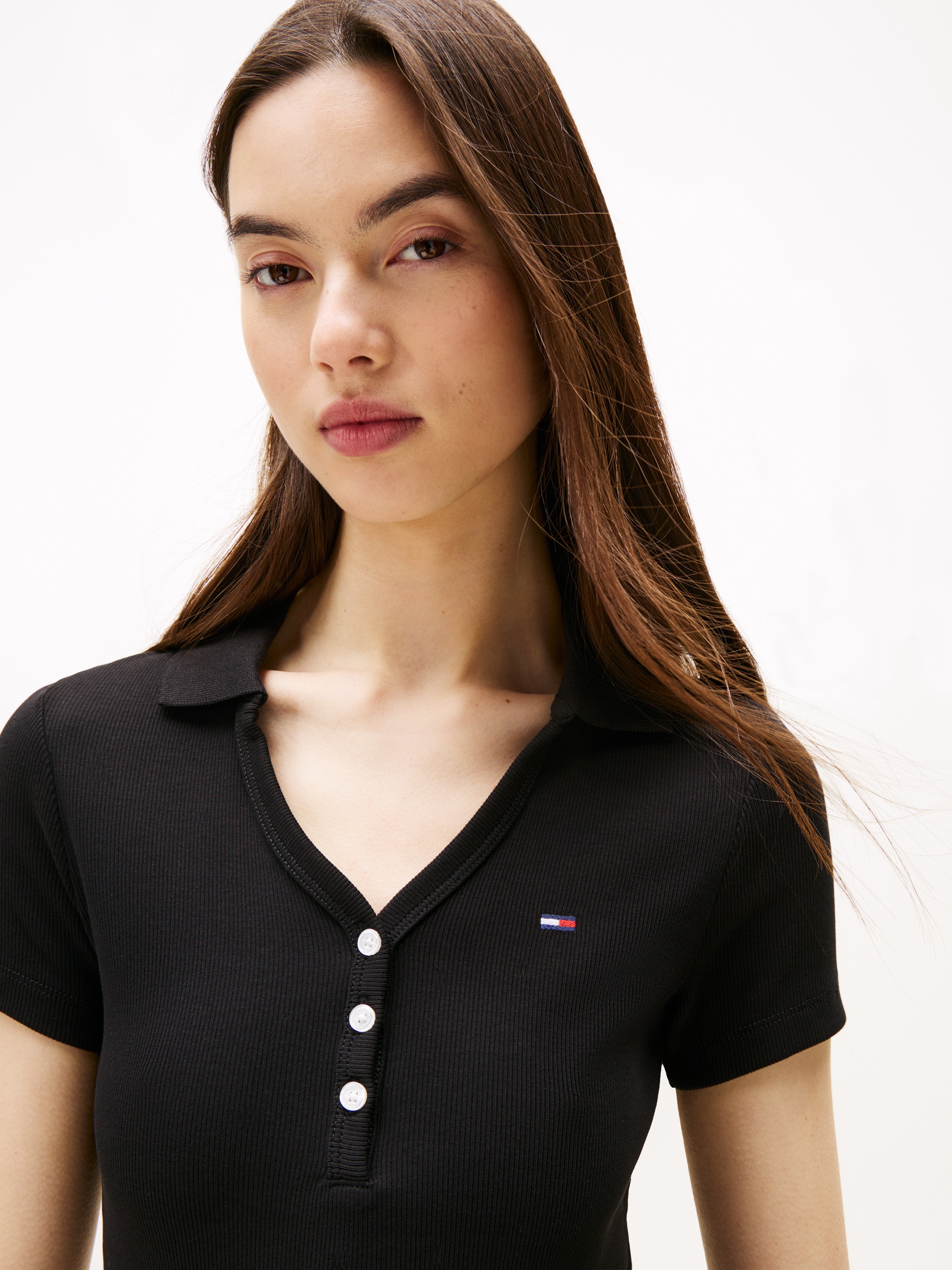 Tommy Jeans Polokleid "TJW F&F RIB POLO DRESS EXT" günstig online kaufen