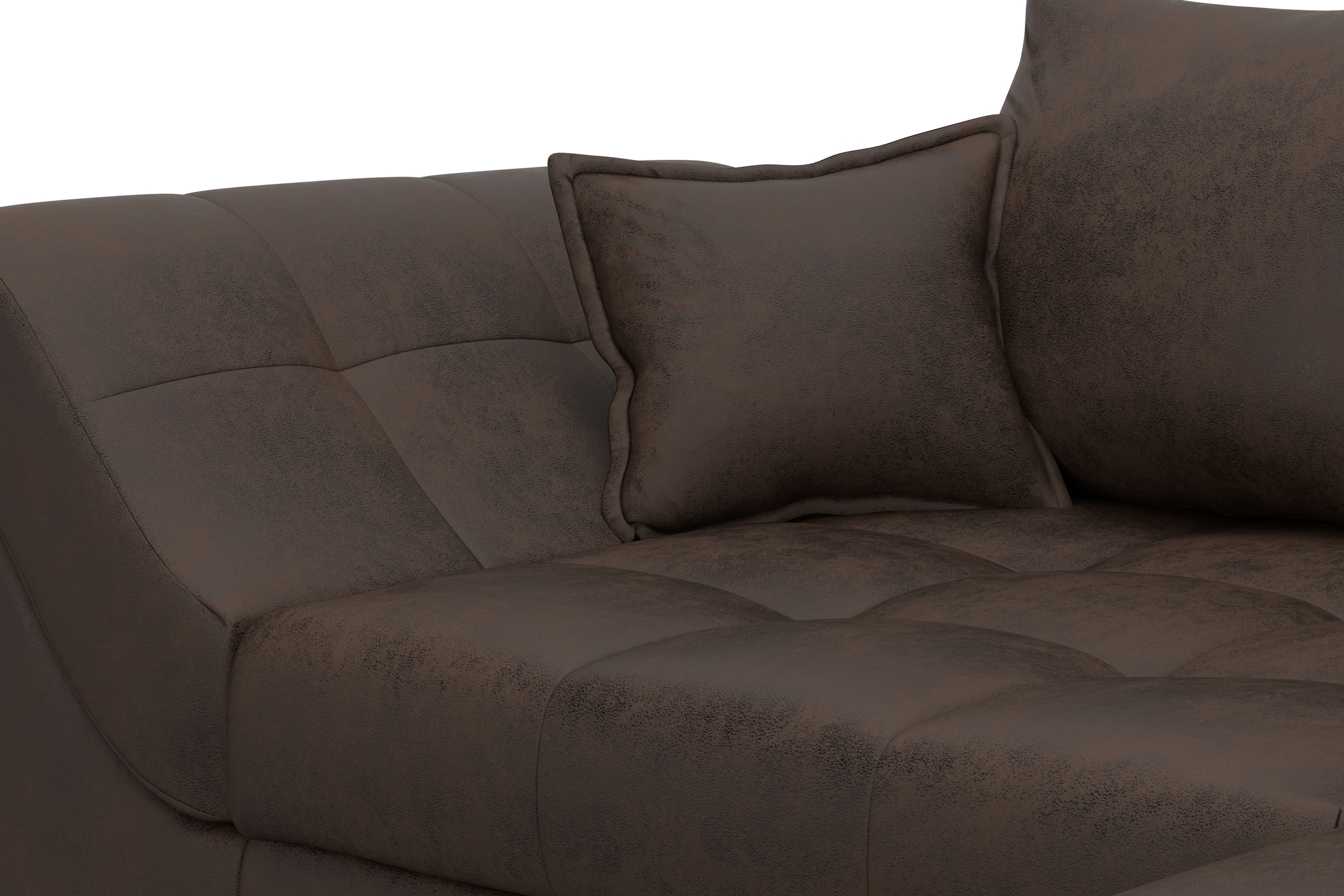 COLLECTION AB Ecksofa Joseli,  mit Zier- und Rückenkissen, komfortable Schanzen-Armlehne