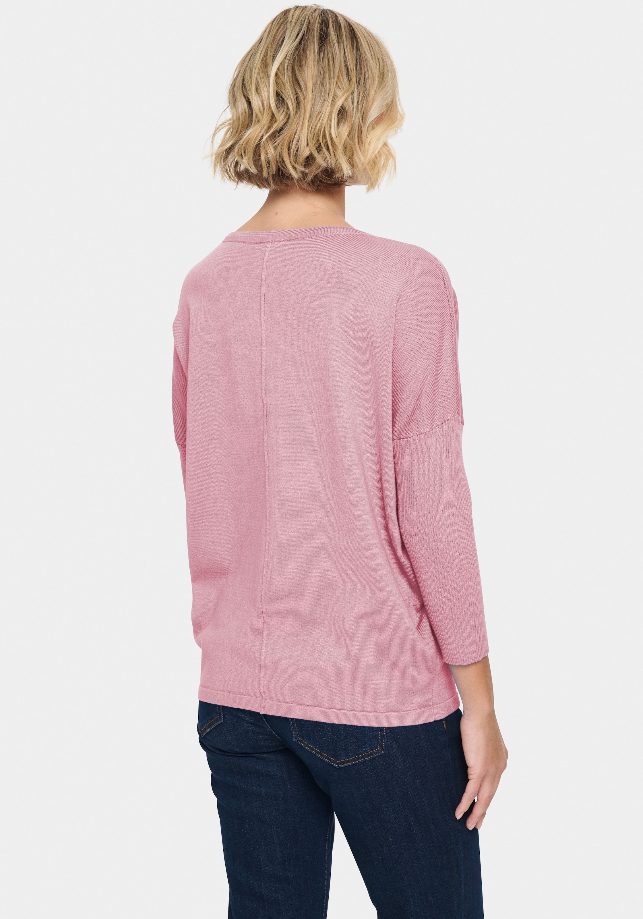 Saint Tropez Rundhalspullover »A2561, MilaSZ R-Neck«