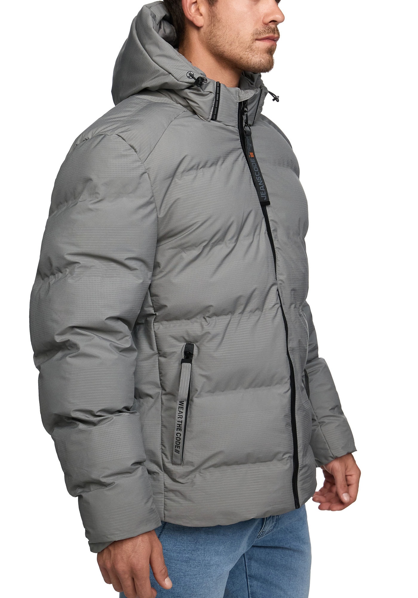 Indicode Steppjacke »INDerek«, mit Kapuze