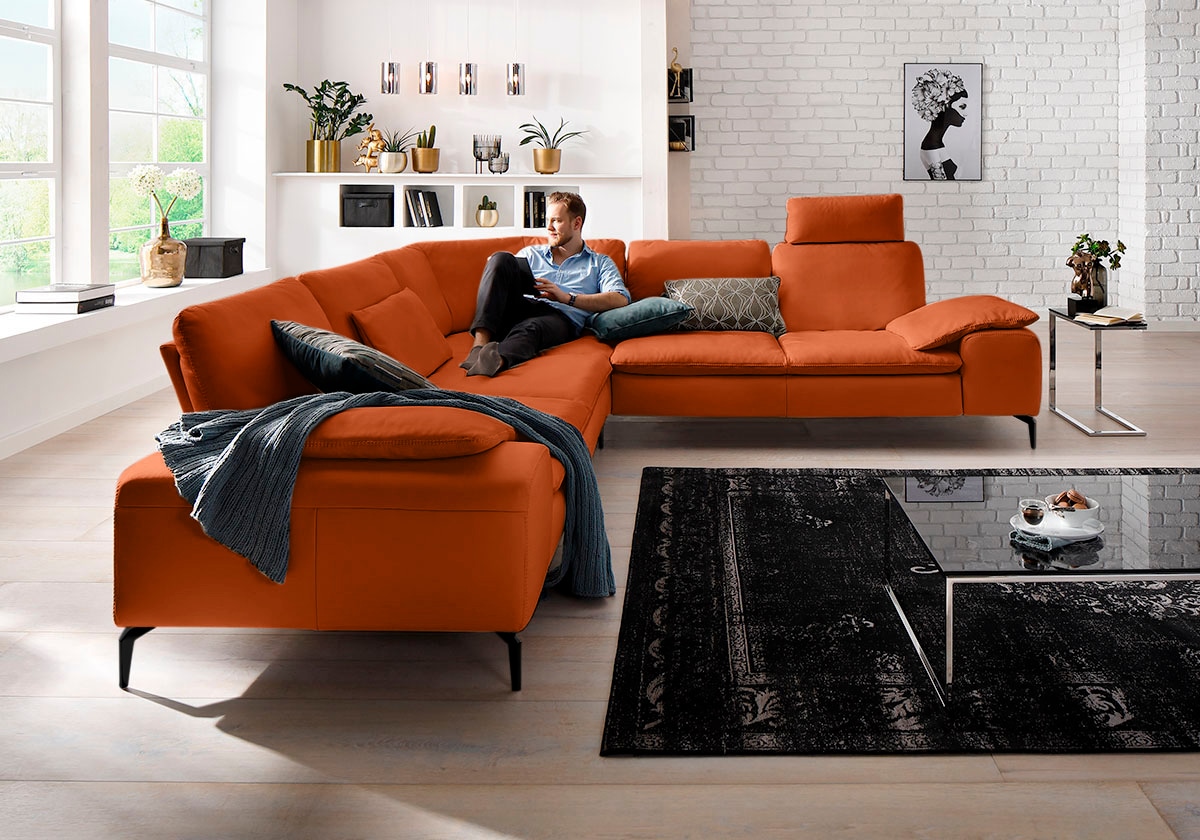 W.SCHILLIG Ecksofa "valentinoo, Designsofa, elegant und bequem, L-Form" mit günstig online kaufen
