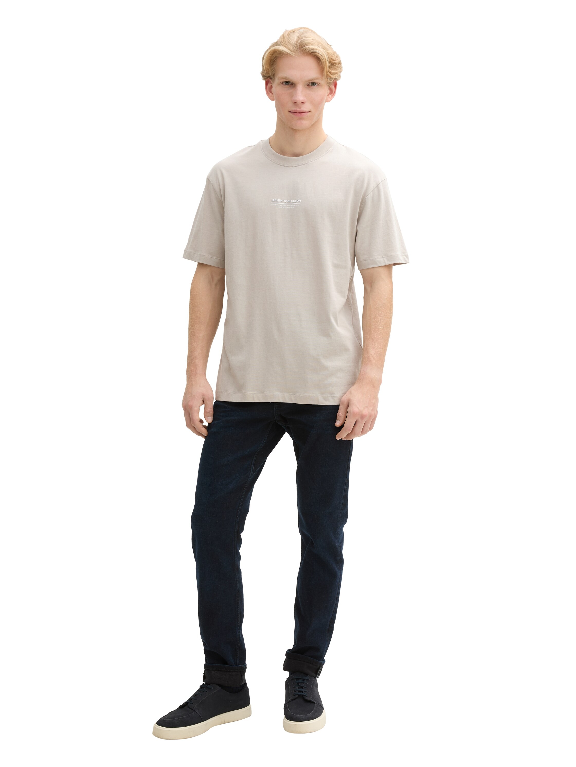TOM TAILOR Denim T-Shirt, mit Marken-Frontprint