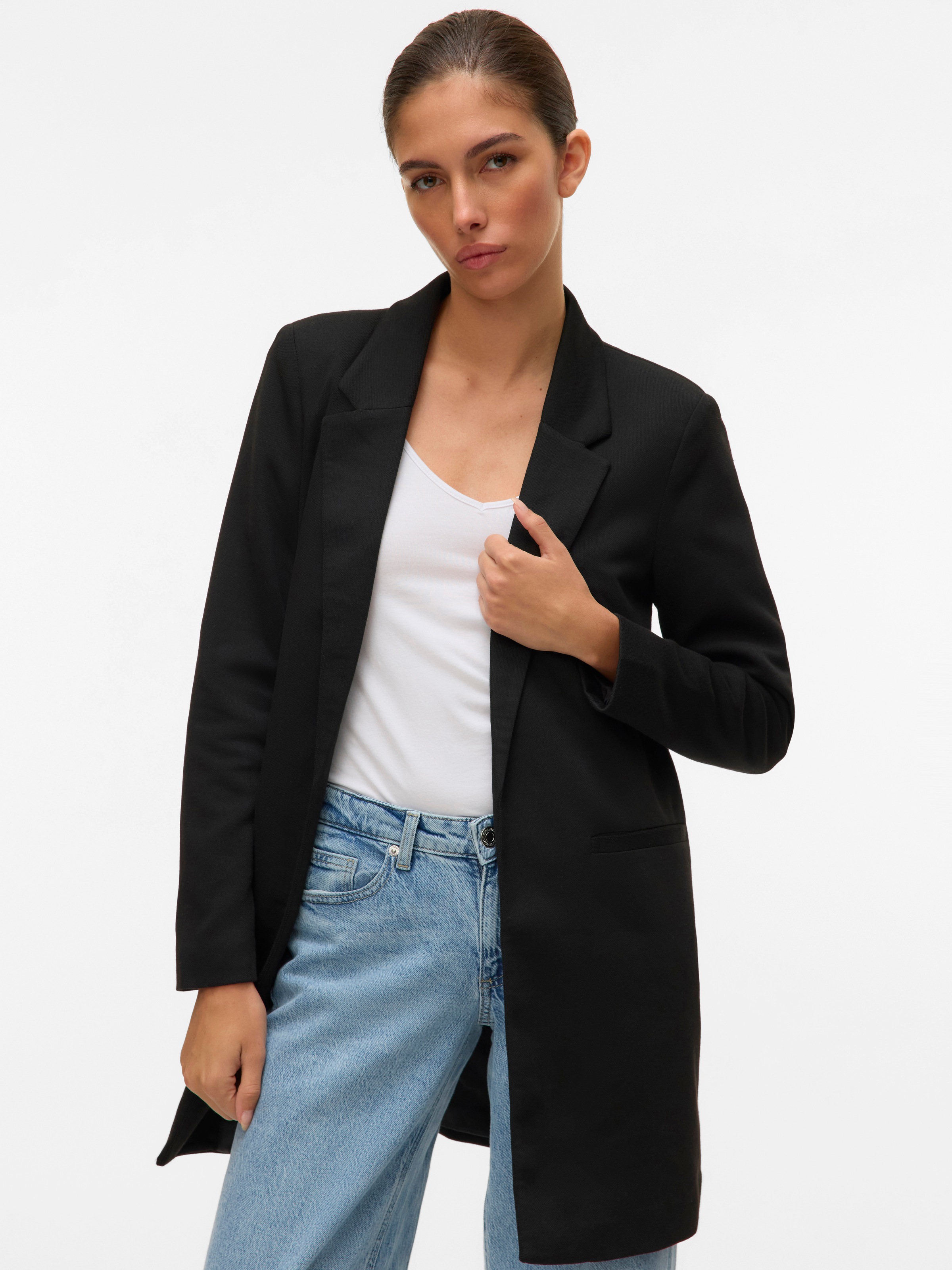 Vero Moda Jerseyblazer "VMVERINA LS LONG BLAZER" günstig online kaufen
