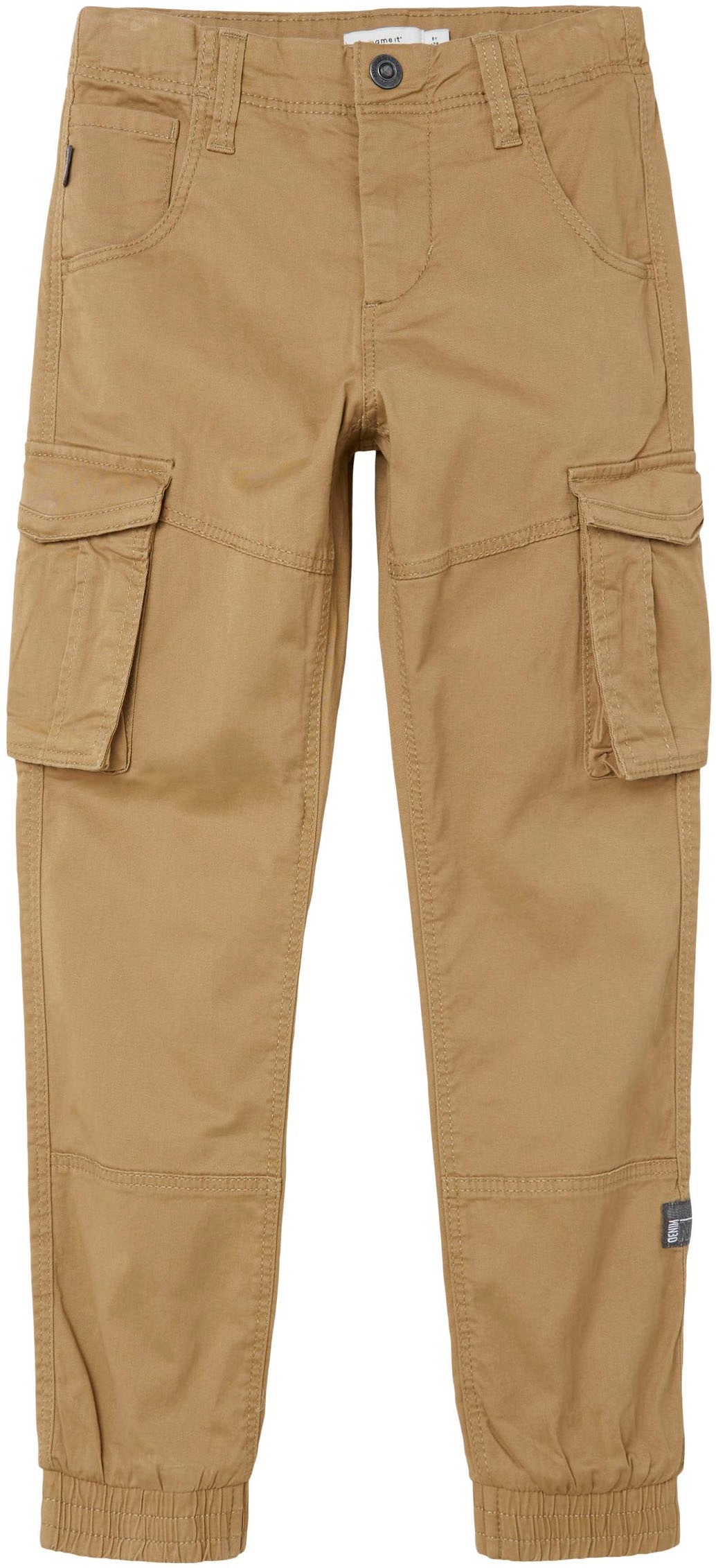 Thumbnail - Name It Cargohose "NKMRYAN – für Jungen mit verstellbarem Bund und Stretchkomfort" unifarben, casual, regular fit, Twill
