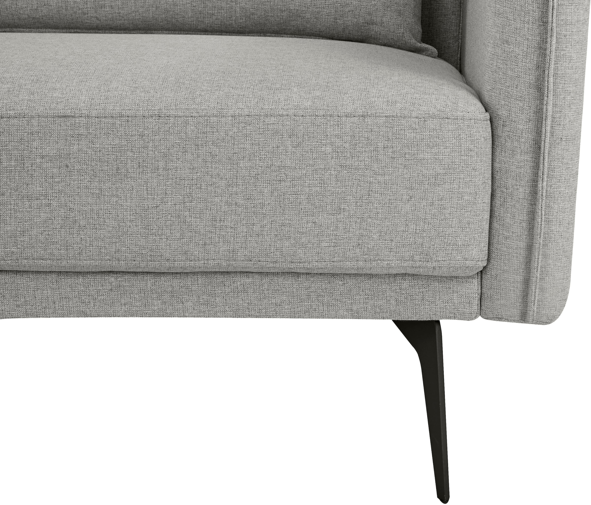 INOSIGN Schlafsofa »TULARE, 204 cm, klappbarer 3-Sitzer mit verstellbarer Rückenlehne,«, Schlaffunktion, Velvet-Samtvelours u. Webstoff