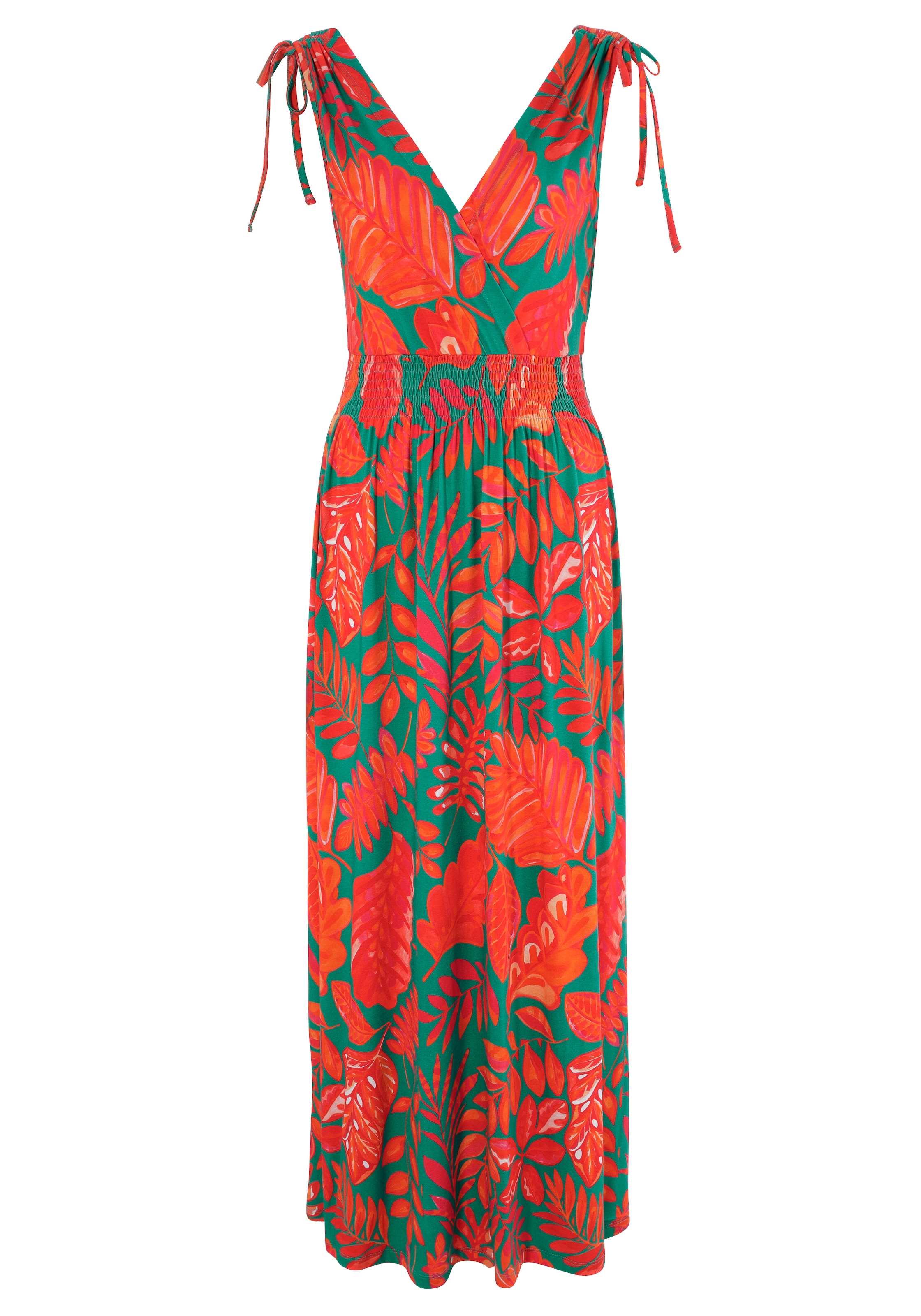 Aniston SELECTED Sommerkleid, mit breiten zum BAUR Trägern | Raffen bestellen