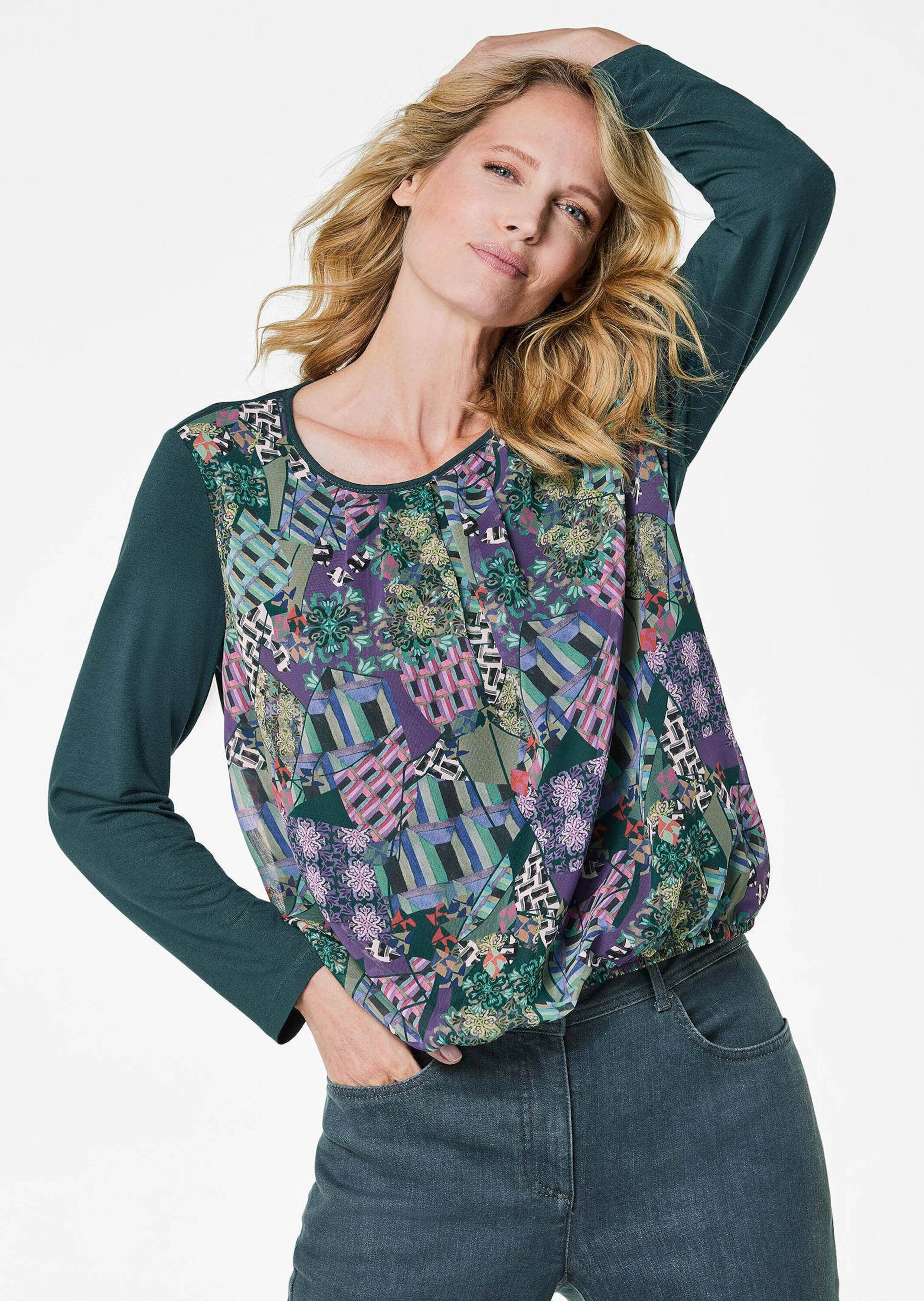 GOLDNER Kurzarmbluse »Blusenshirt Blusenshirt«