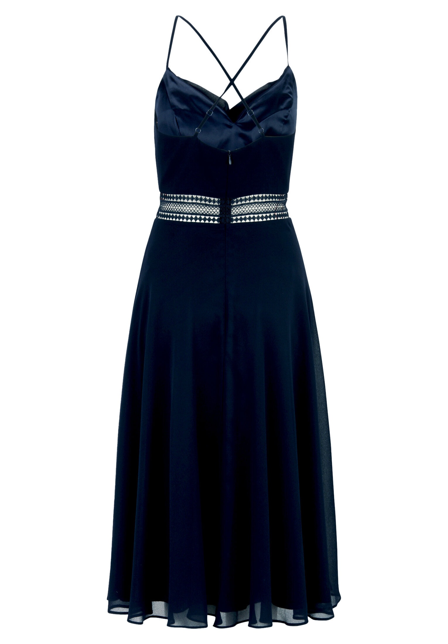 Vera Mont Cocktailkleid »Damen mit Wasserfallausschnitt« Ohne Tasche Stickerei