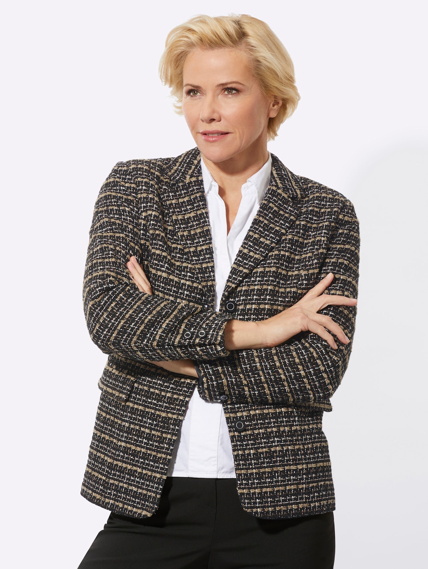 Classic Jackenblazer "Bouclé-Blazer" günstig online kaufen