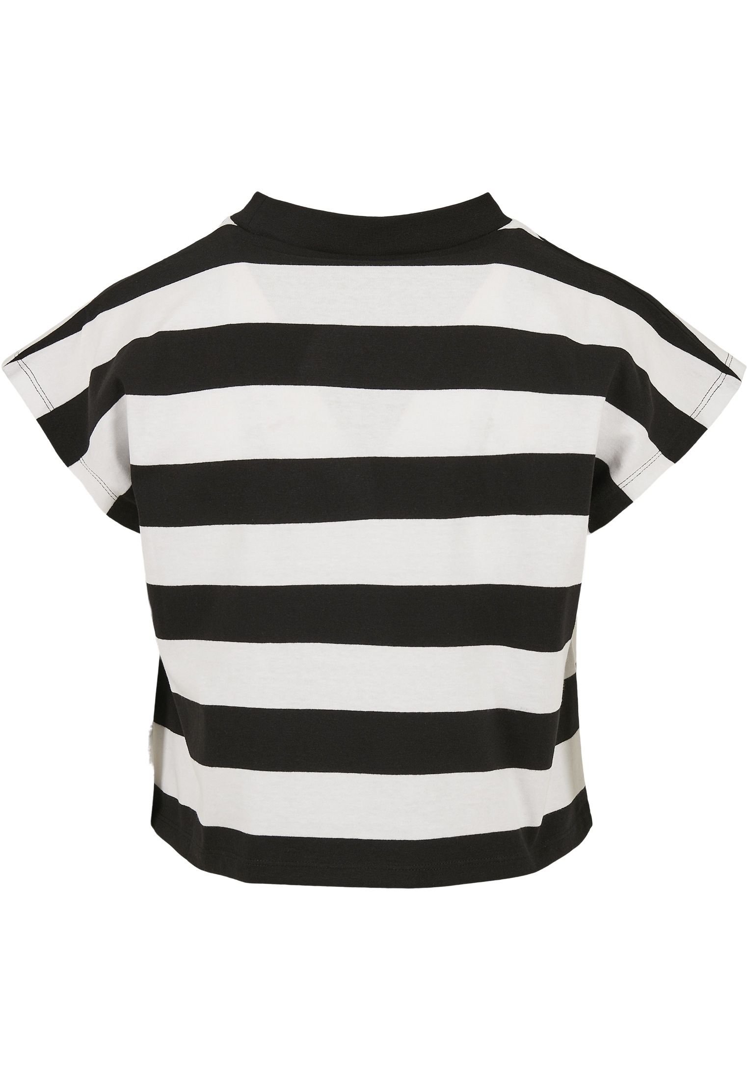 URBAN CLASSICS T-Shirt »Urban Classics Damen Ladies Stripe Short Tee 2-Pack«, (1 tlg.)