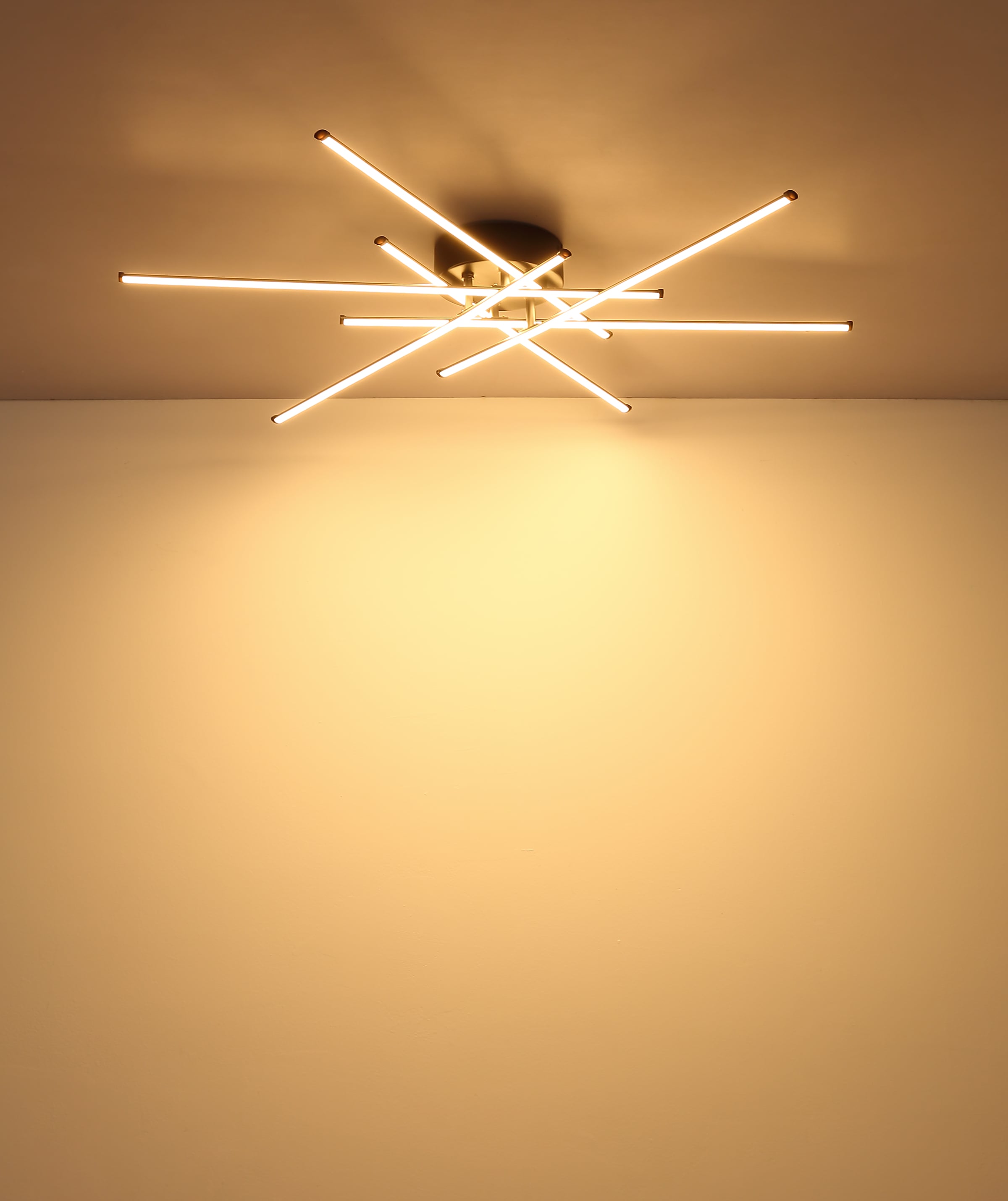 GLOBO LIGHTING Deckenleuchte »LAWSON« LED-Modul 1 Stk. Warmweiß Deckenlampe Wohnzimmer-Leuchte Schlafzimmer-Leuchte Flur Küche