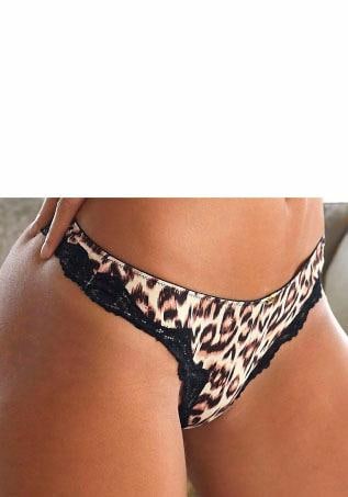 JETTE String, mit Leopardenmuster