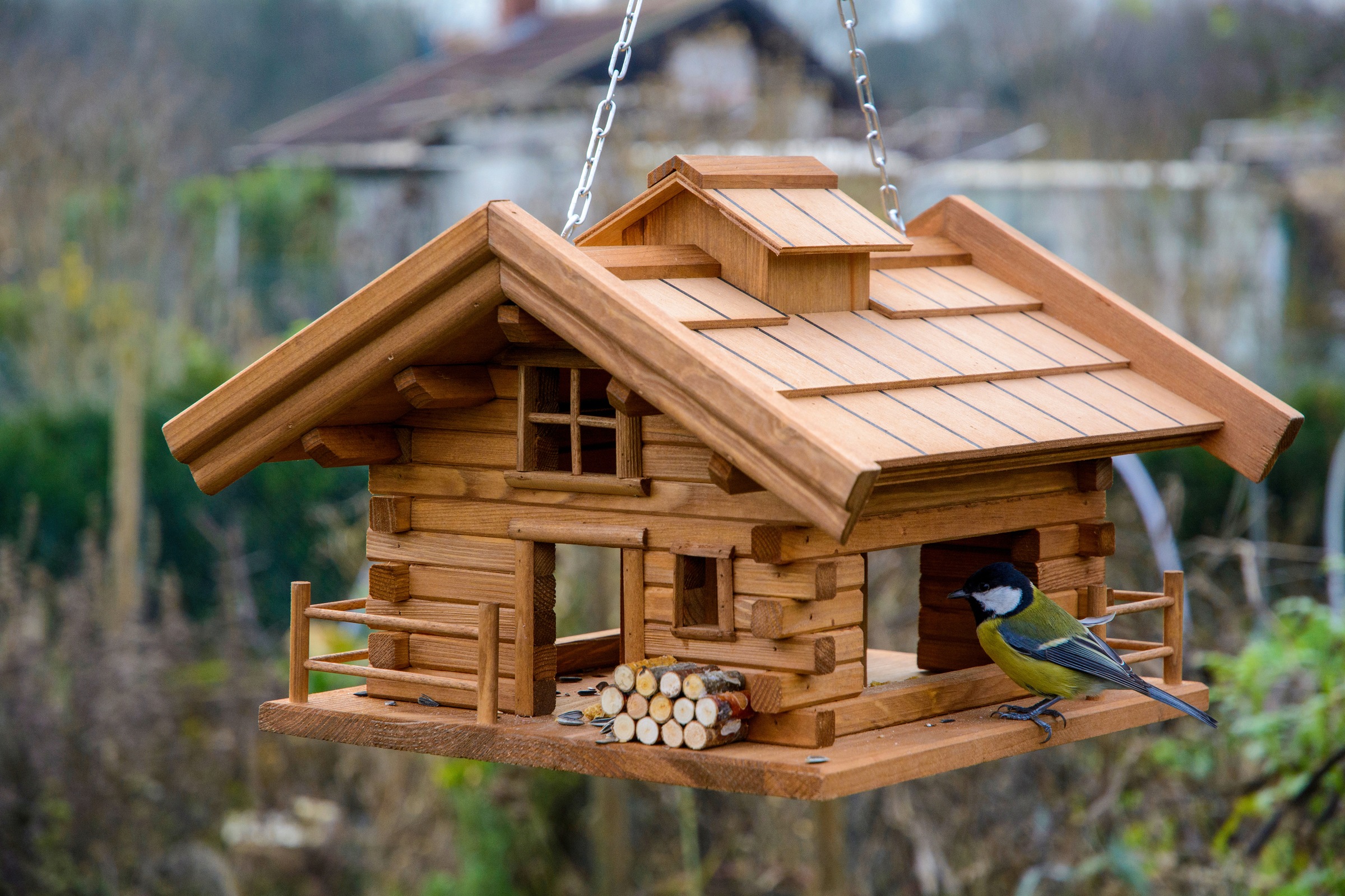 Luxus Vogelhaus Futterhaus zum aufhängen, hängend V13