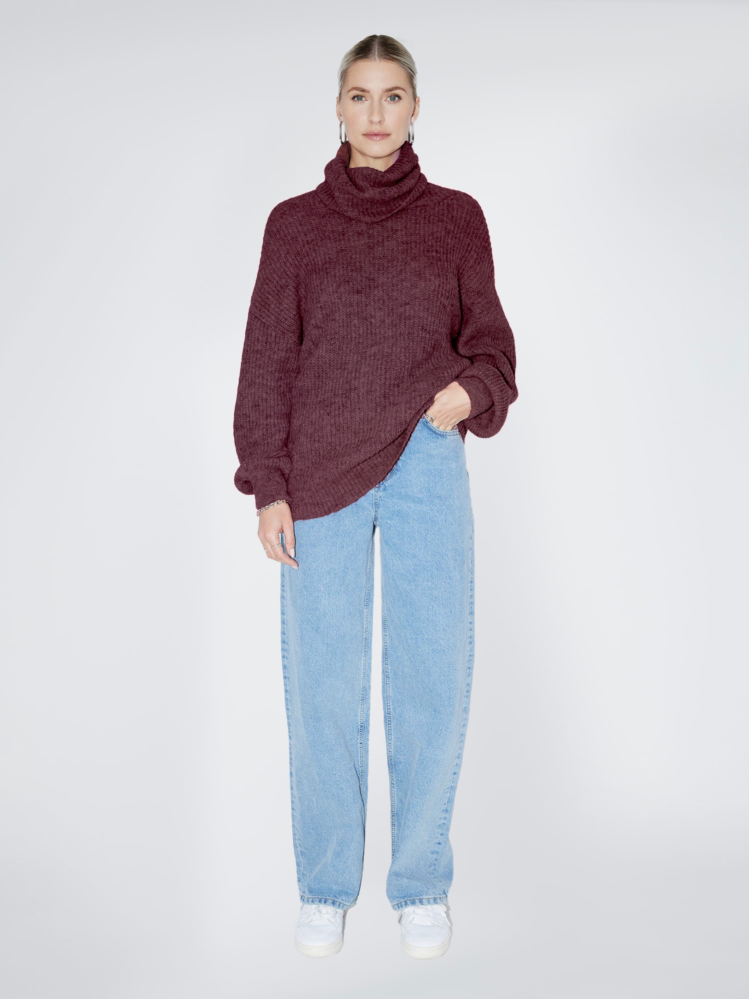 LeGer Strickpullover »Juna, LeGer by Lena Gercke«, Loose fit mit Rundhalsausschnitt