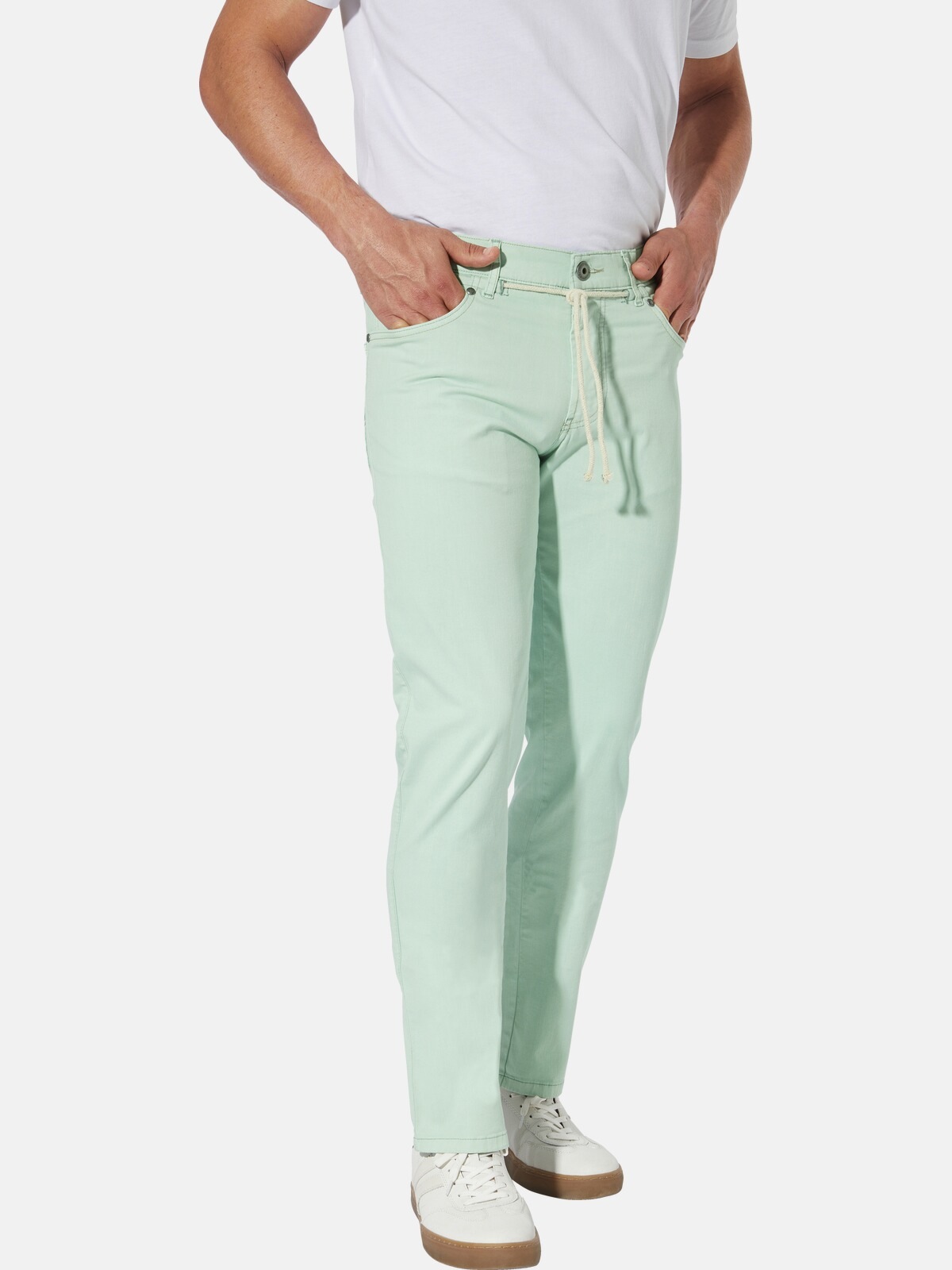 BABISTA Herren 5-Pocket-Hose "Hose MARDOR", grün, Gr. 52, Obermaterial: 97% Baumwolle CO. 3% Elasthan EL., Hosen