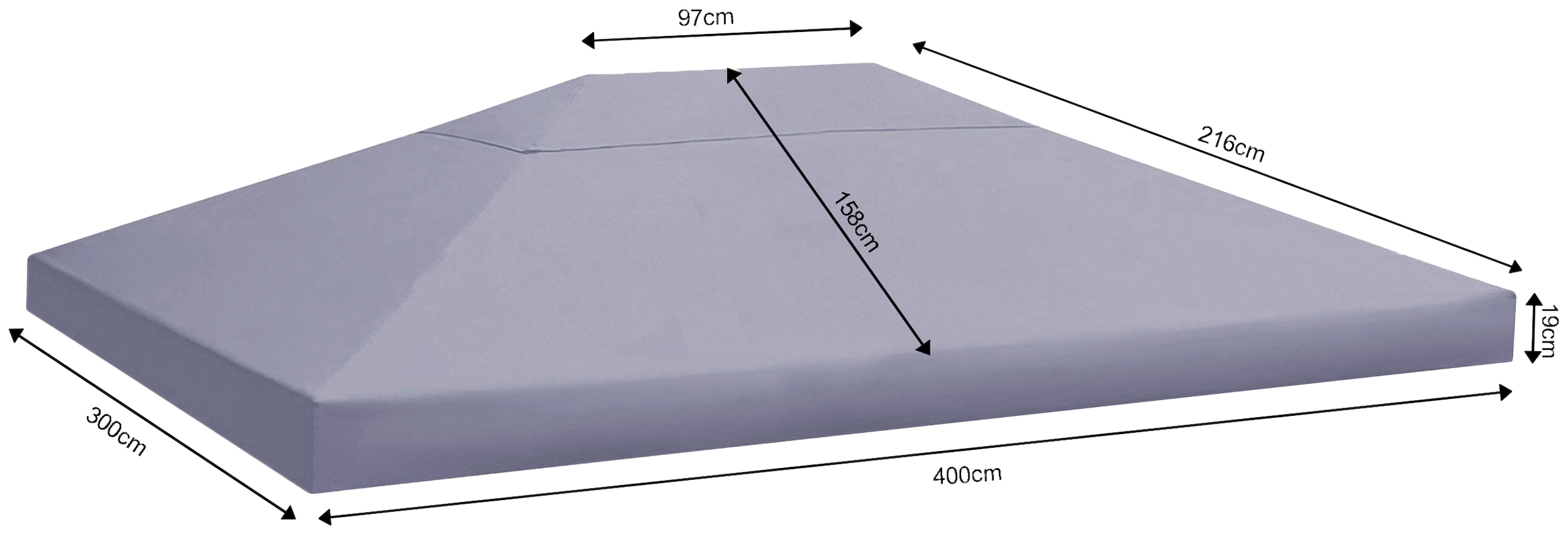 Quick Star Pavillon »Rank«, BxT: 300x400 cm