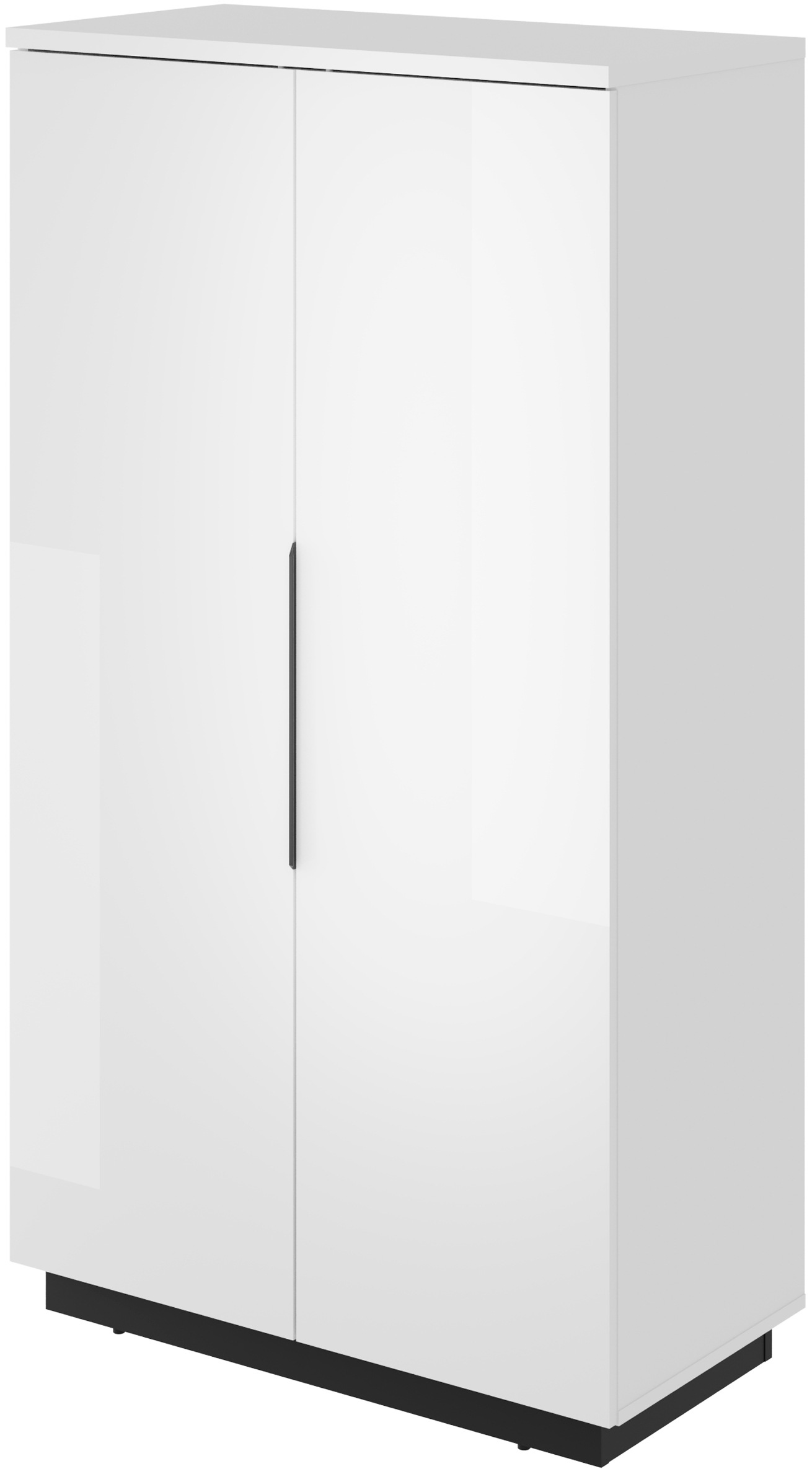 Home affaire Highboard »Tuluza, Breite 80 cm, moderne Hochkommode mit geräumiger Stauraum« Hochschrank viel Stauraum, Einlegeböden verstellbar, Hochglanzfront