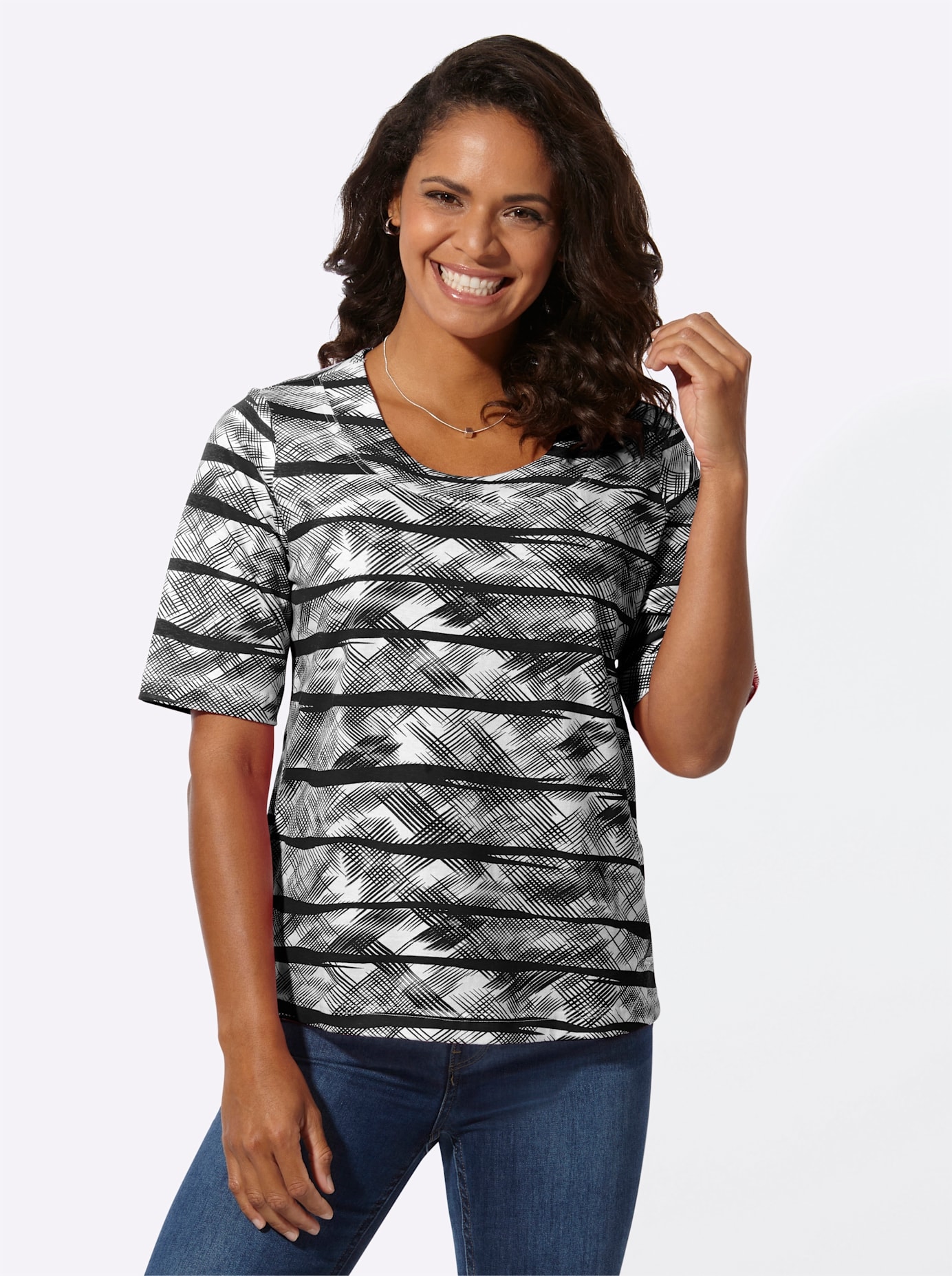 Casual Looks Kurzarmshirt »Shirt«, (1 tlg.)