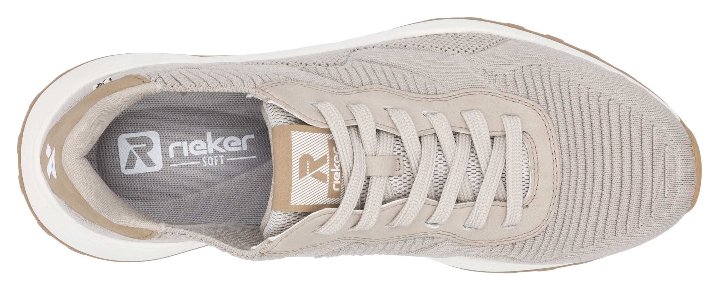 RIEKER Sport Sneaker, Schnürschuh, Sport-Sneaker für Maschinenwäsche geeignet