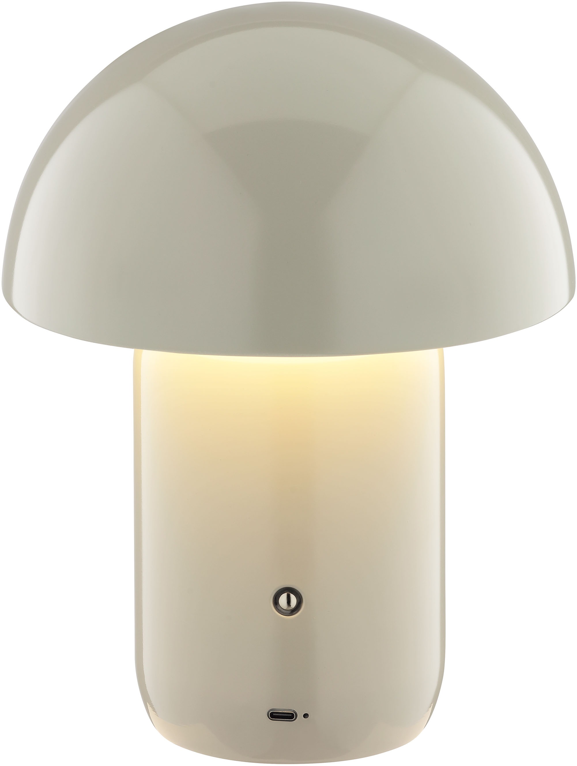 LeGer Home by Lena Gercke LED Tischleuchte »Galilea«, 1 flammig, Leuchtmittel LED-Modul | LED fest integriert, dimmbar, Ø 20 cm, Metall, Akku Tischlampe, Schalter mit Touchfunktion