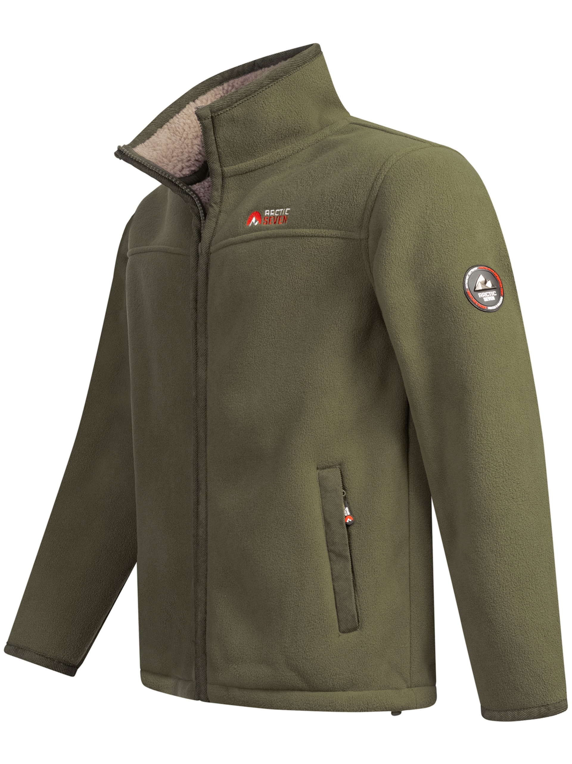 Arctic Seven Fleecejacke »ASZeroo«, mit hoch schließendem Stehkragen