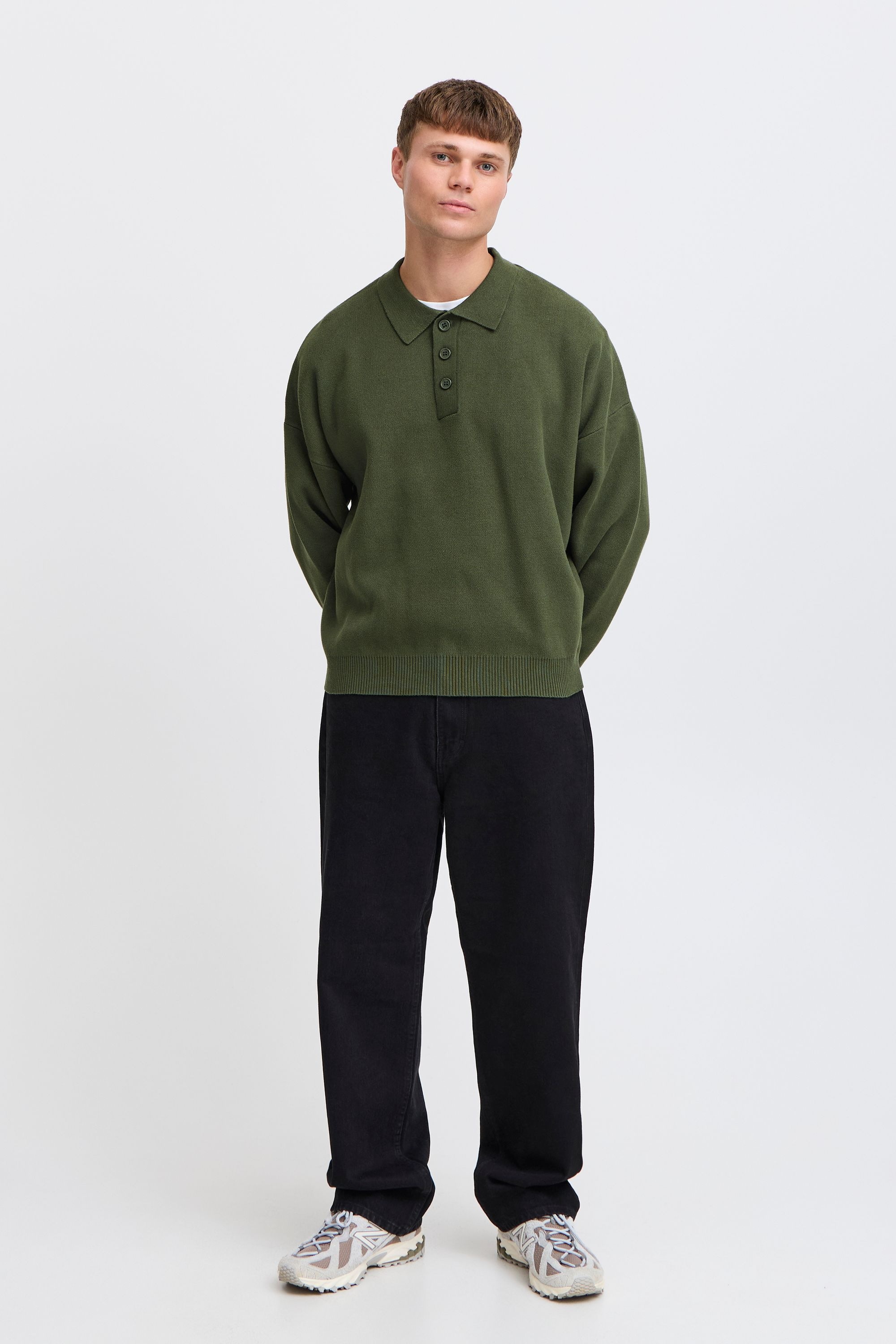 Solid Strickfleece-Pullover "Strickpullover SDNAHIM" günstig online kaufen