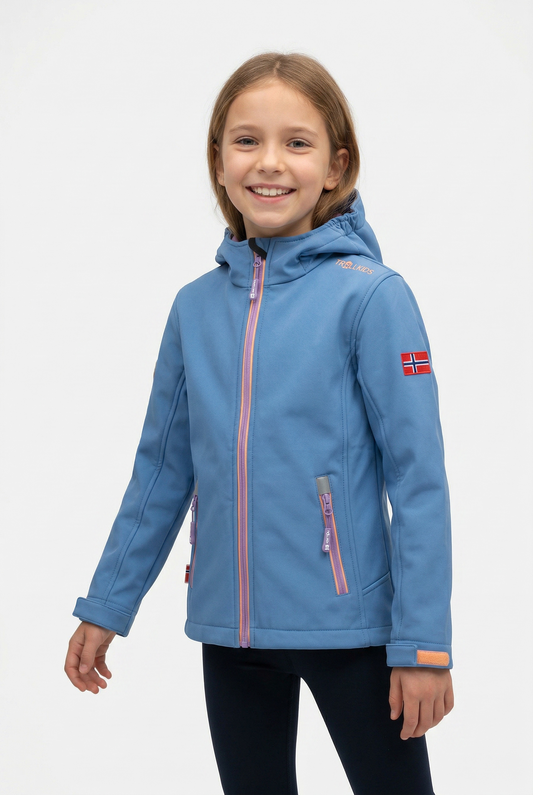 TROLLKIDS Softshelljacke "Girls Trollfjord Jacket" winddicht, wärmeisolierend, wasserabweisend, windabweisend