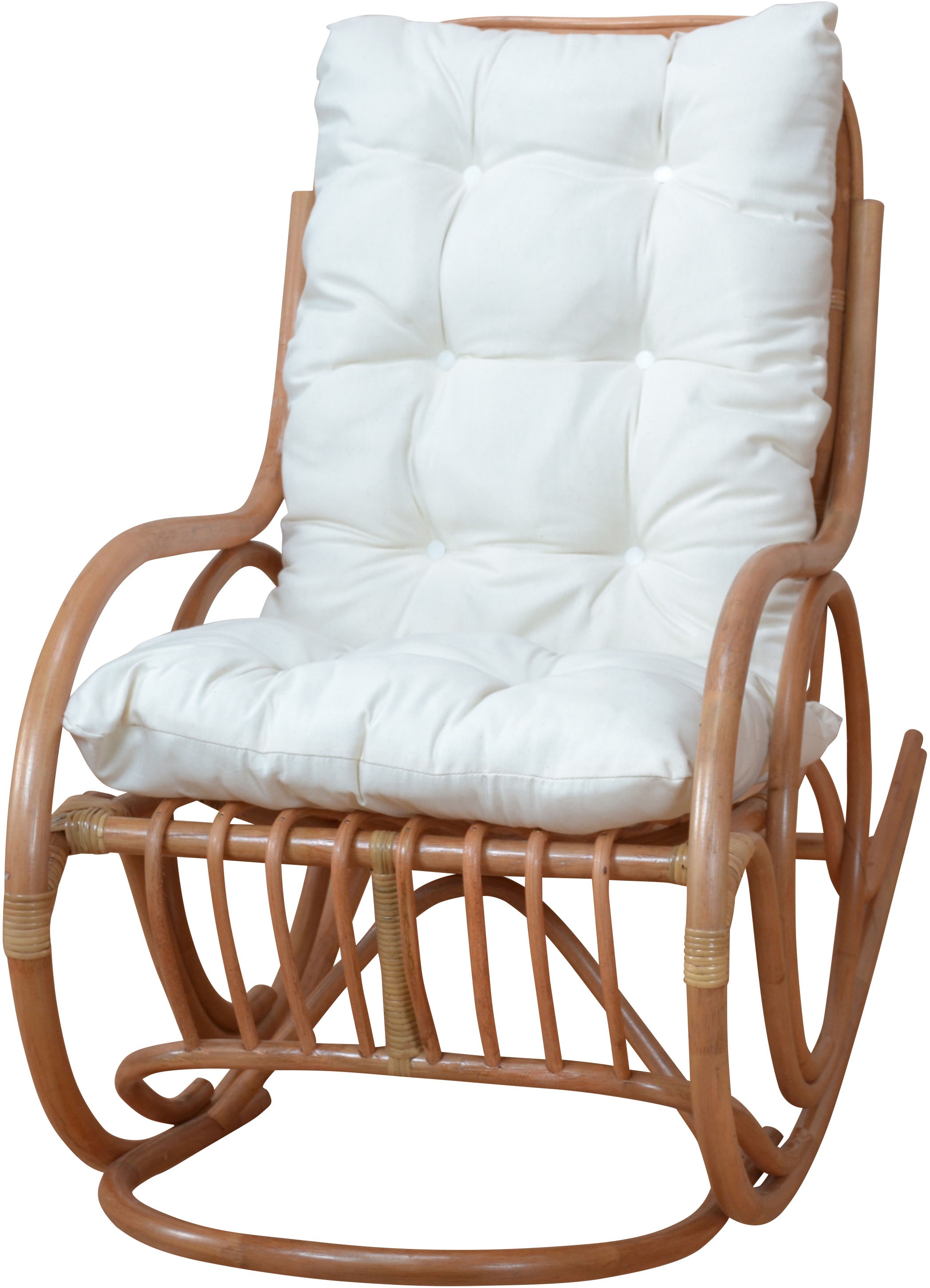 HOFMANN LIVING AND MORE Schaukelsessel 1 Stk. tlg. Handgeflochten günstig online kaufen