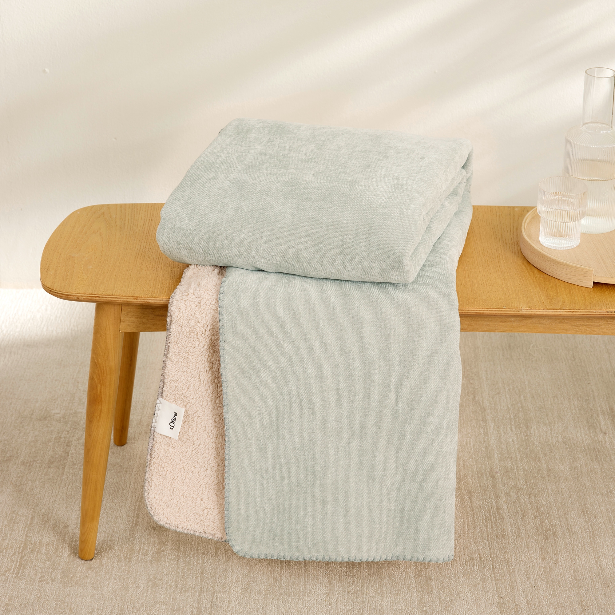 s.Oliver Wohndecke »s.Oliver Lounge Decke« trendige Doubleface-Optik