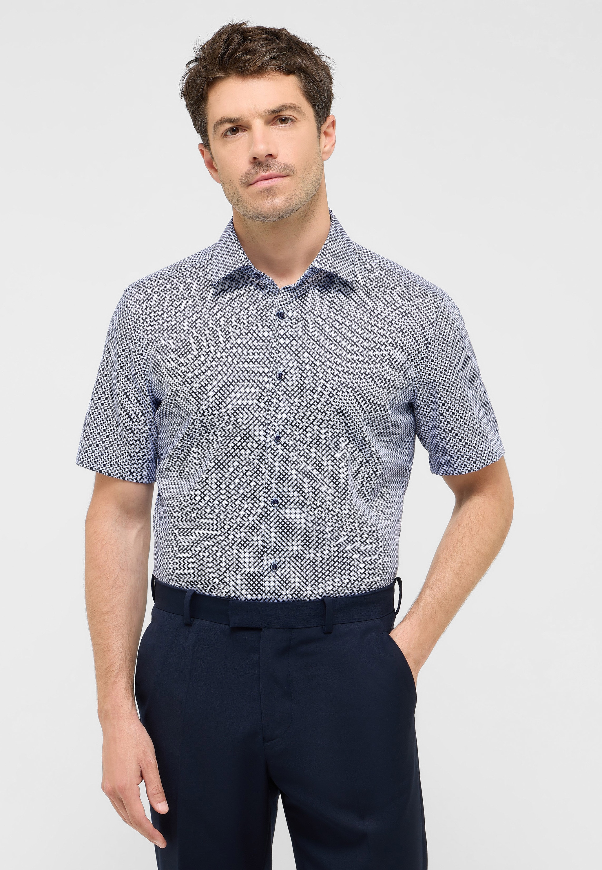 Eterna Kurzarmhemd "SLIM FIT", NON IRON (bügelfrei) günstig online kaufen