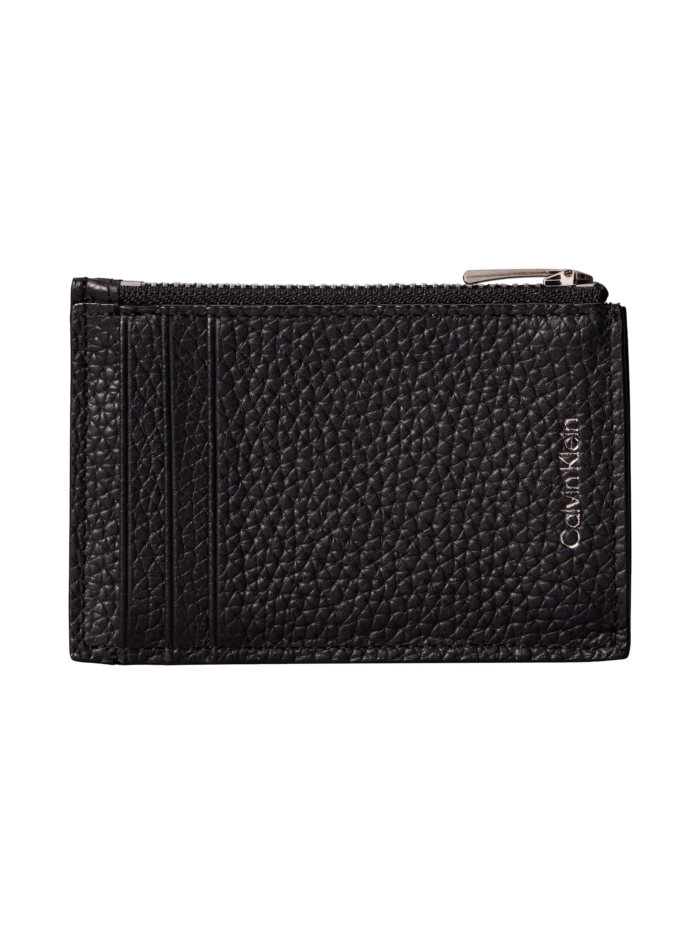 Calvin Klein Geldbörse "FOIL EMBOSS N/S ZIP CARDHOLDER" Unisex Geldbeutel, Portemonnaie mit Logoschriftzug