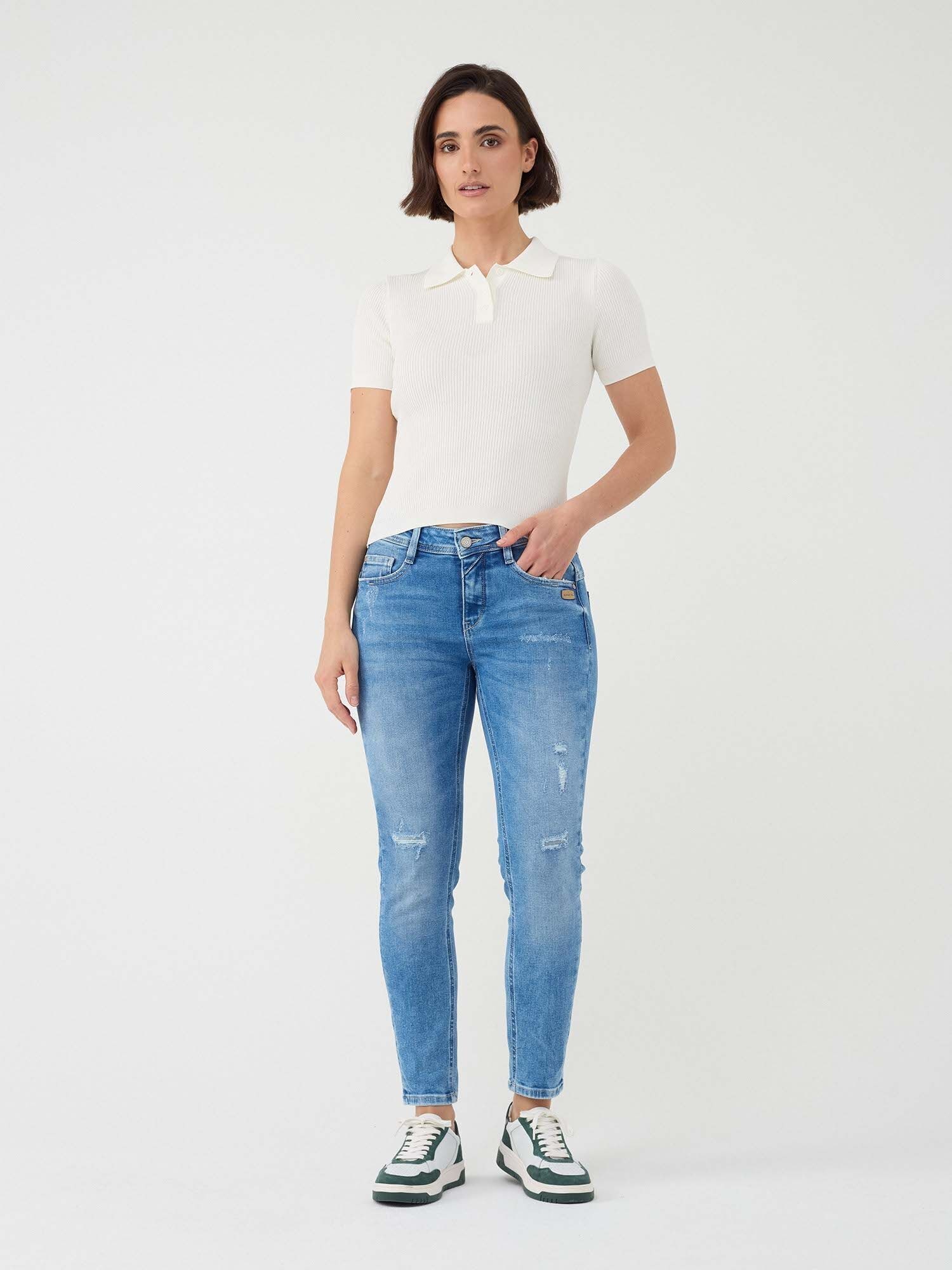 GANG Relax-fit-Jeans »94AMELIE CROPPED« im 5-Pocket-Style