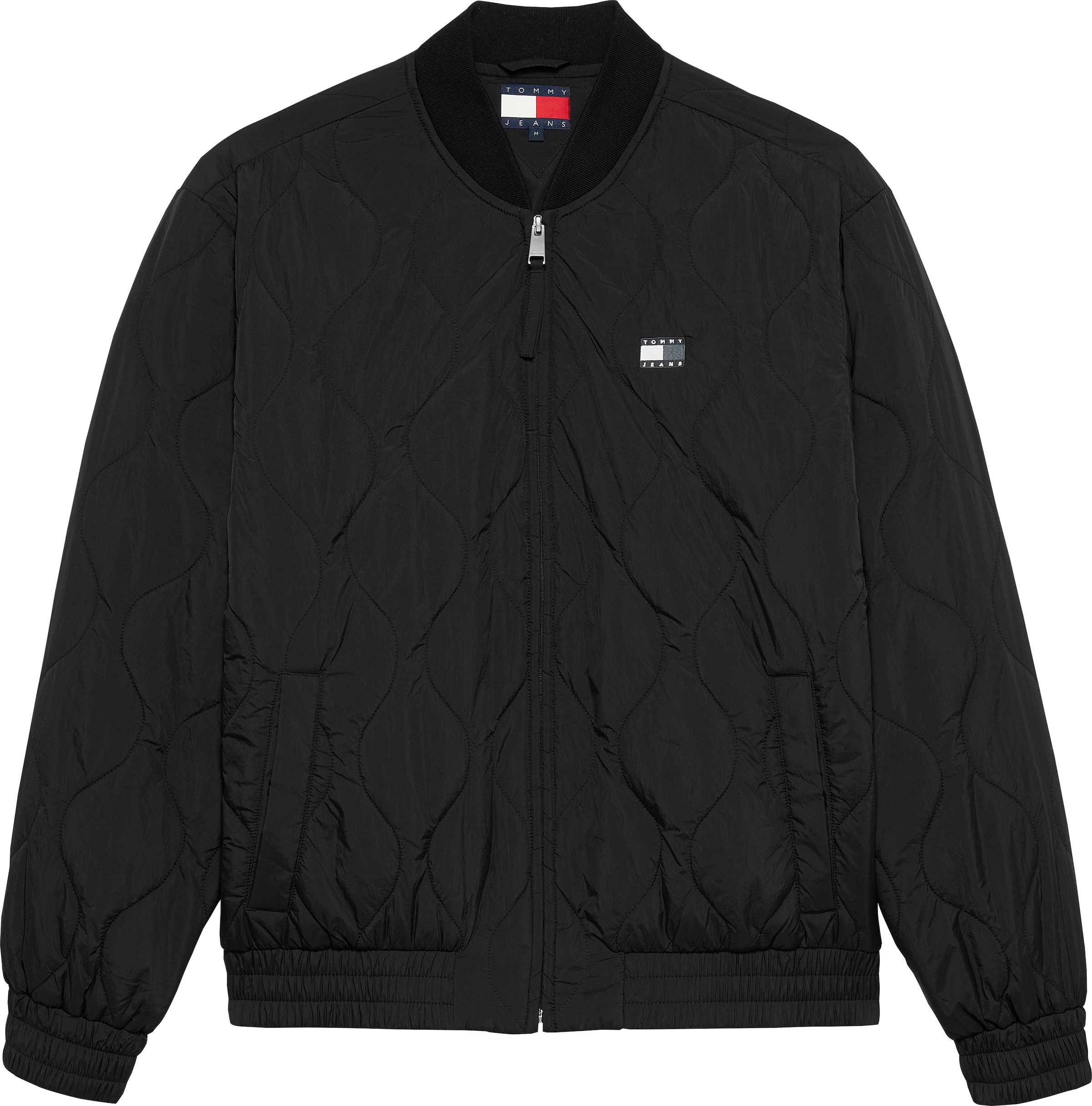 Tommy Jeans Bomberjacke »TJM LW QUILTED BOMBER JACKET EXT«, ohne Kapuze, Mit Rundhalsausschnitt