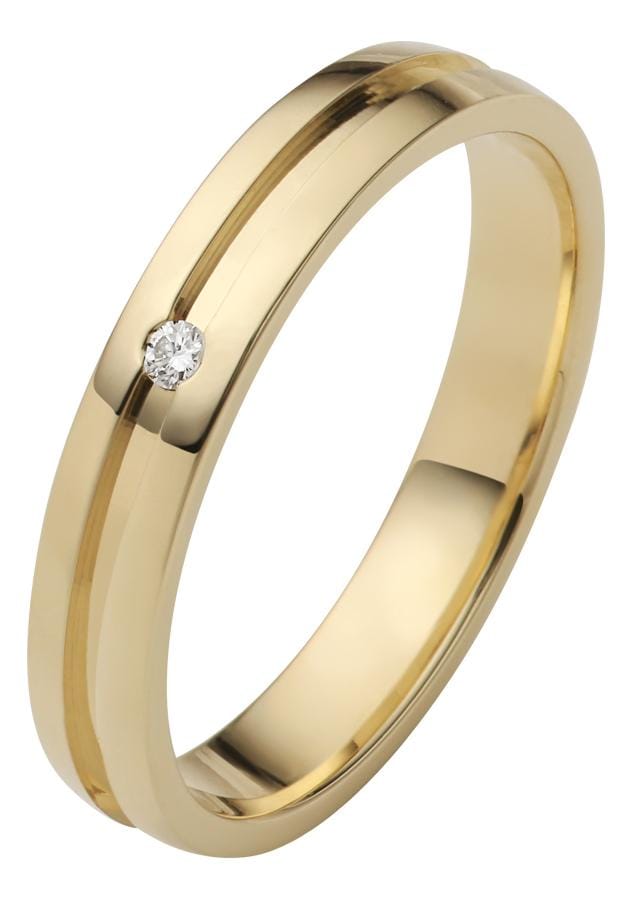 Firetti Trauring »Schmuck Geschenk Gold 750 Hochzeit Ehering "LIEBE"«, Made in Germany, wahlweise mit oder ohne Brillant