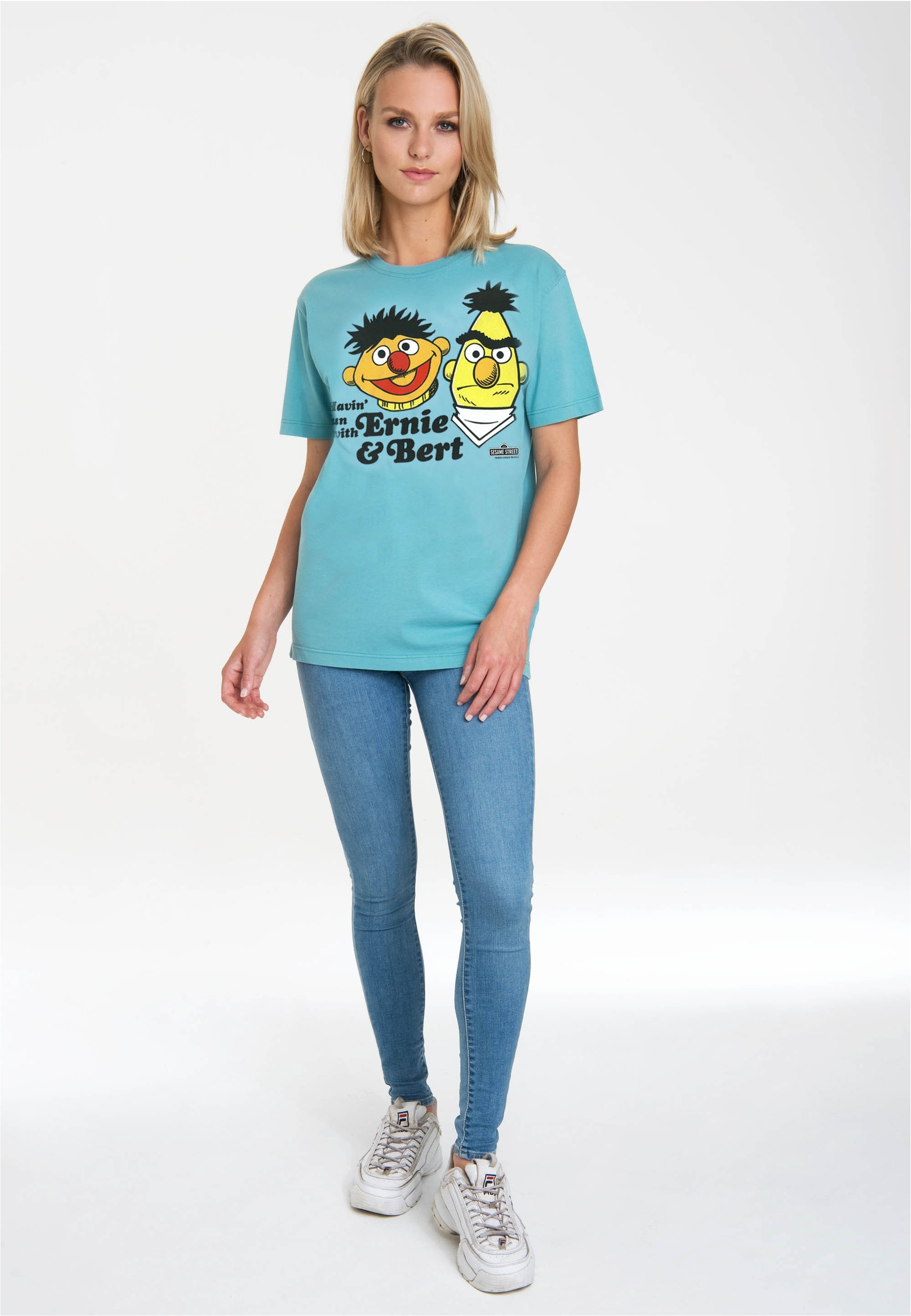 LOGOSHIRT T-Shirt "Ernie & Bert Havin Fun" mit coolem Print günstig online kaufen
