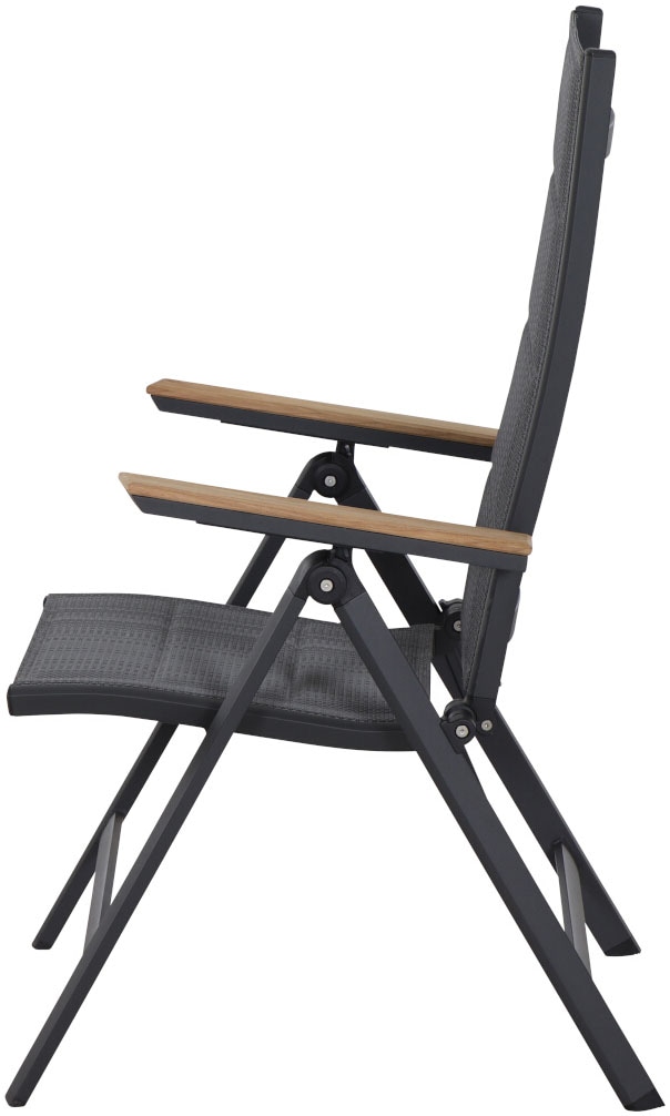 Siena Garden Gartensessel »Tesoro Klappsessel 2er-Set FSC« Set, 2 Stk. tlg. Alu, Textil, Teak FSC 100 %