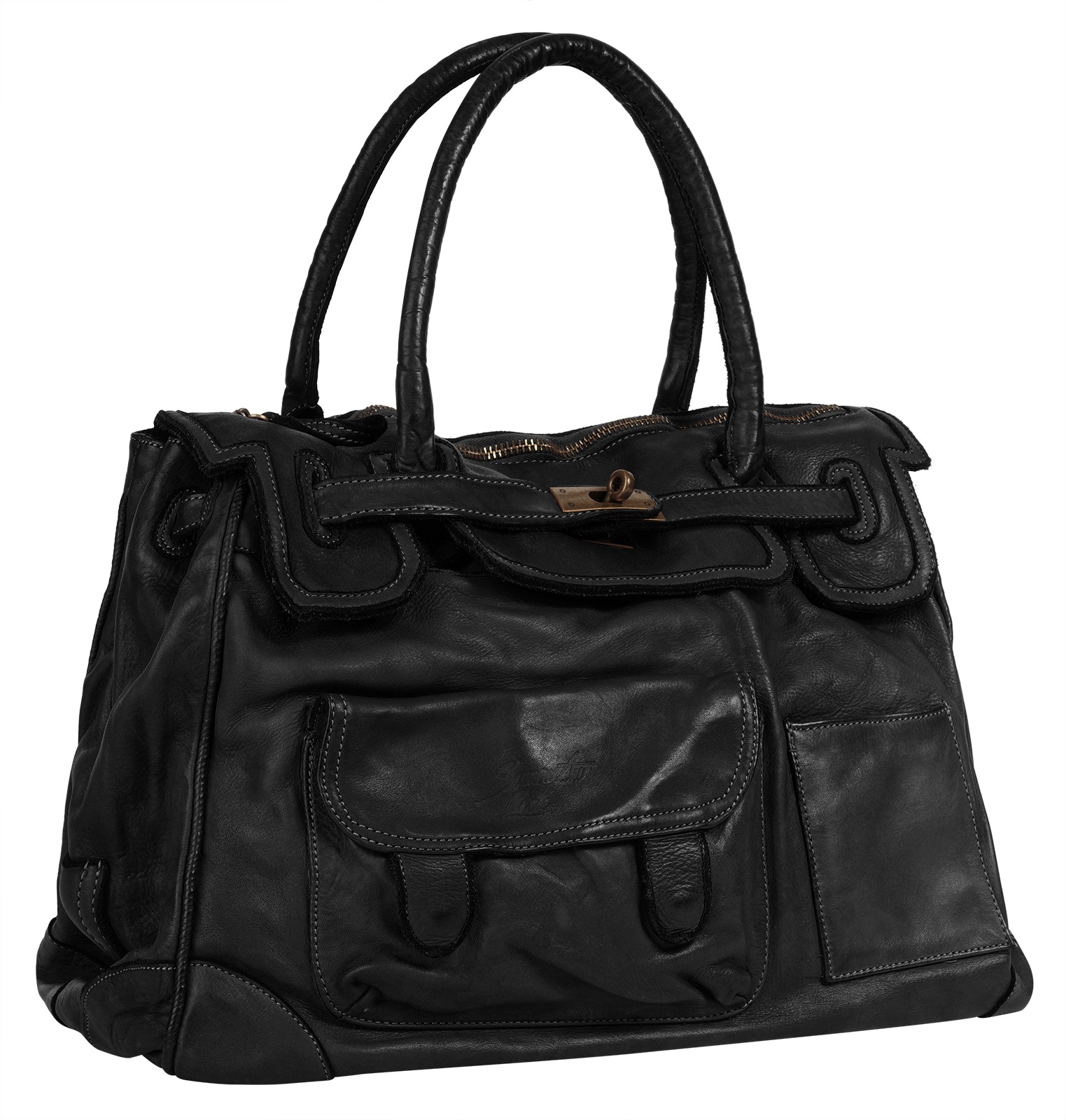 Samantha Look Shopper echt Leder, Made in Italy günstig online kaufen