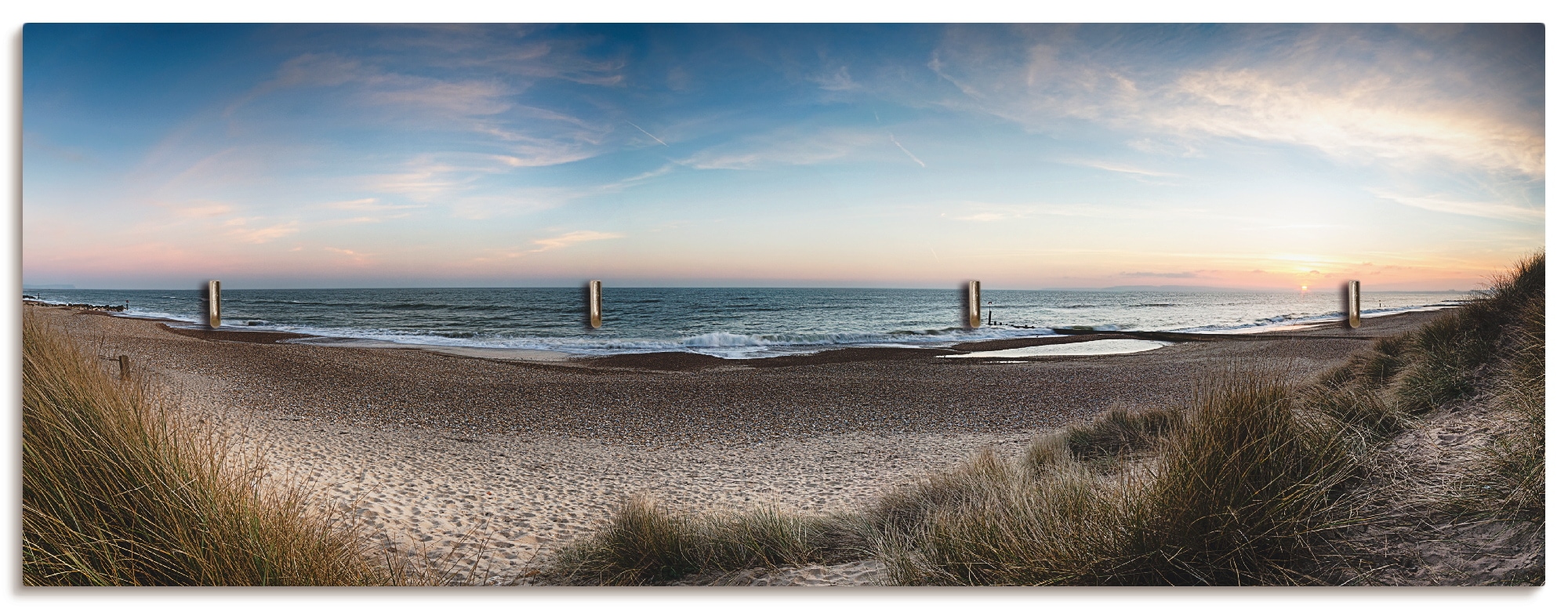 Artland Hakenleiste »Strand und Sanddünen am Hengistbury Head«, MDF