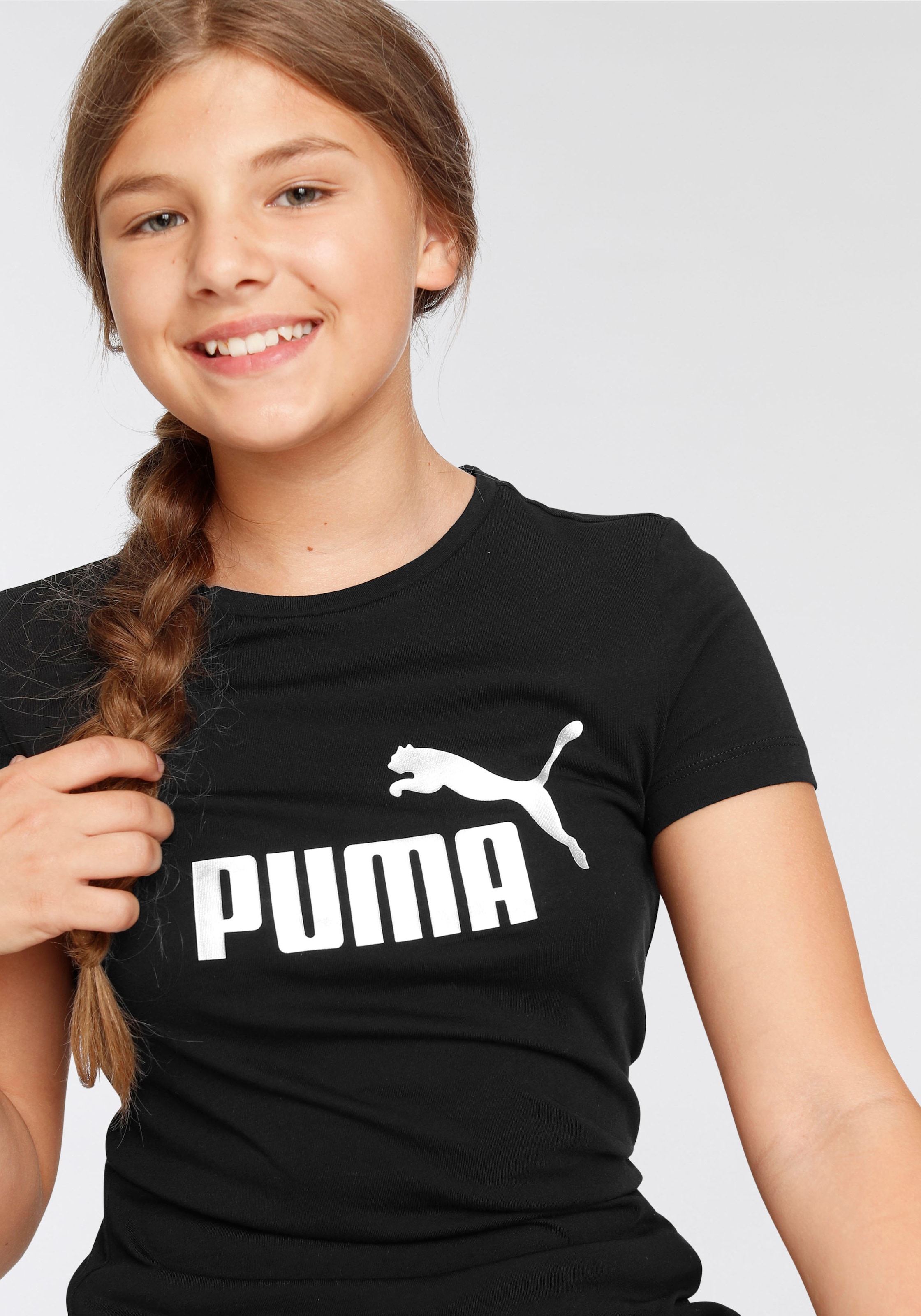 PUMA T-Shirt »ESS+ LOGO TEE G«