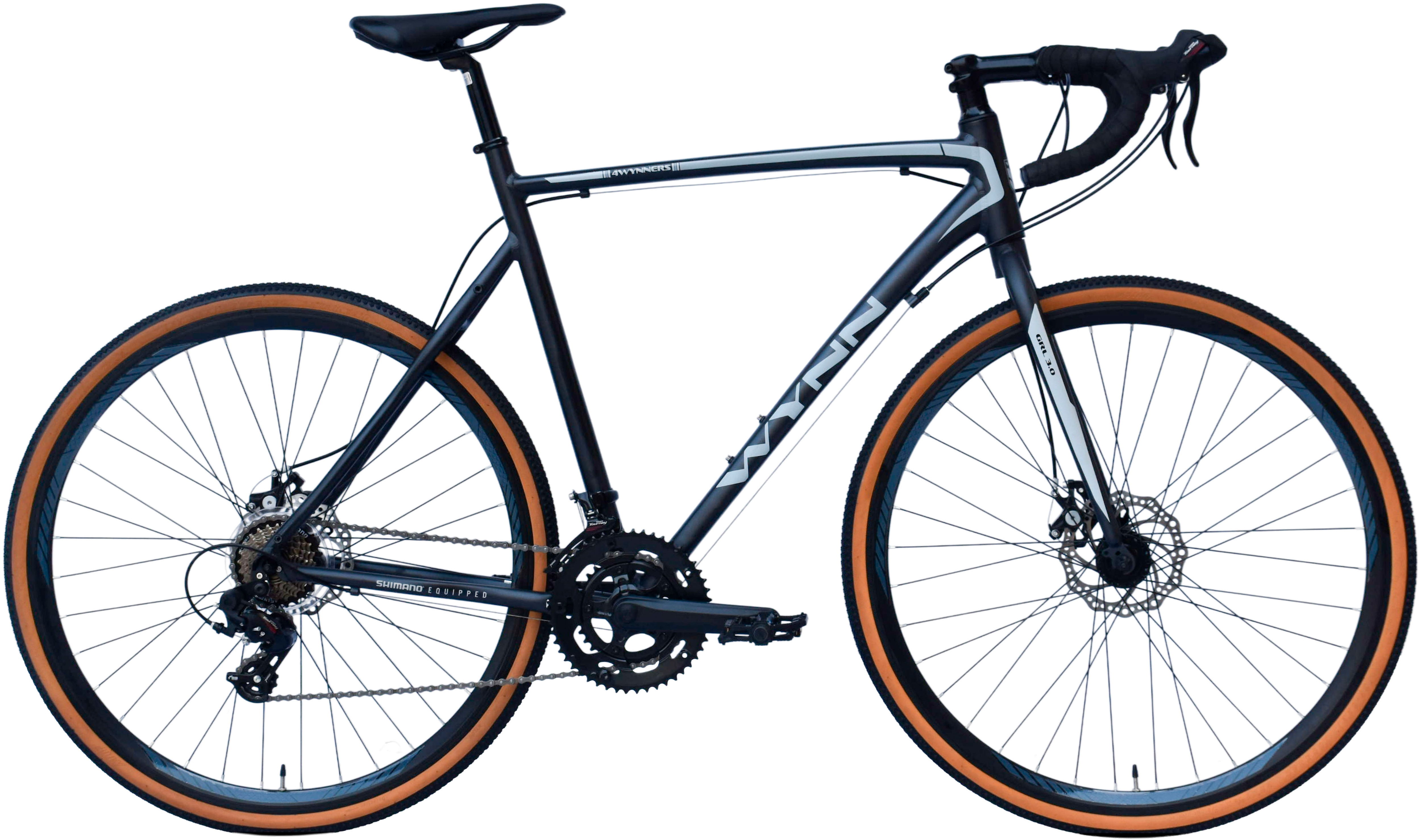 WYNN Gravelbike "GRL3.0" 14 Gang Shimano Tourney Schaltwerk Kettenschaltung