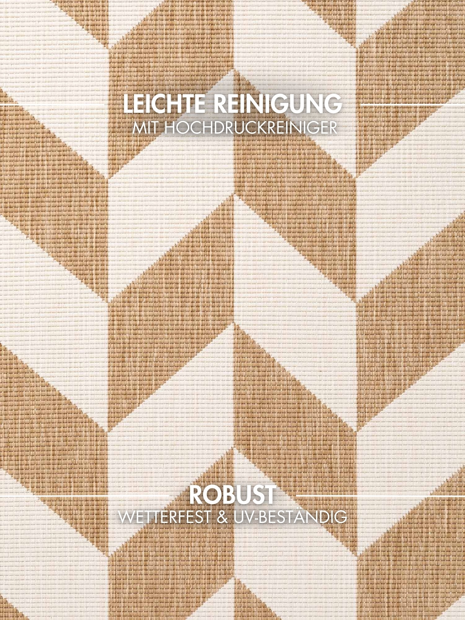 Teppich TED BAKER "Terrick, Wendeteppich", jute weiß, B:160cm H:8mm L:230cm, Polypropylen, Teppiche, Teppich, Designteppich, Wetterfest, Pflegeleicht, Modern, Wohnzimmer, Terrasse 3