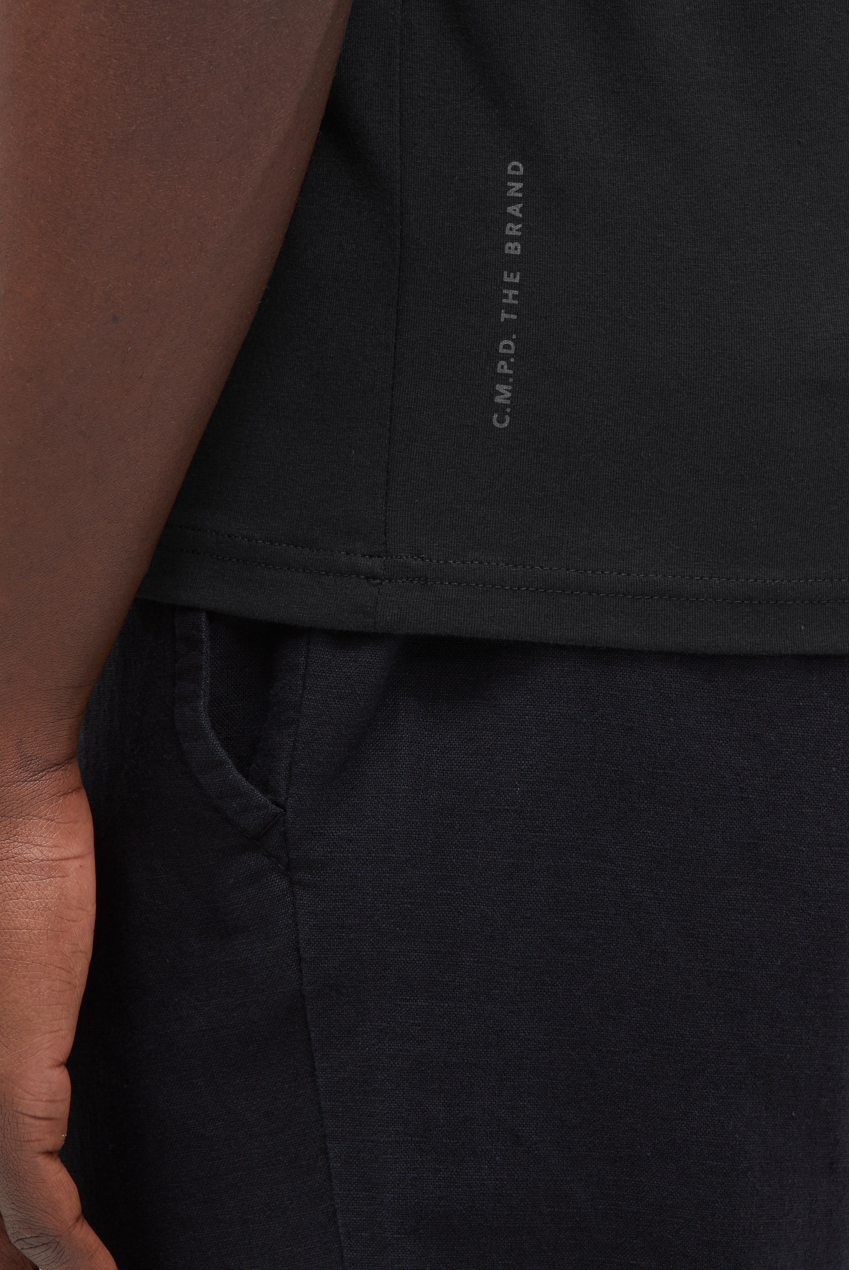 CMPD Rundhalsshirt mit Baumwolle