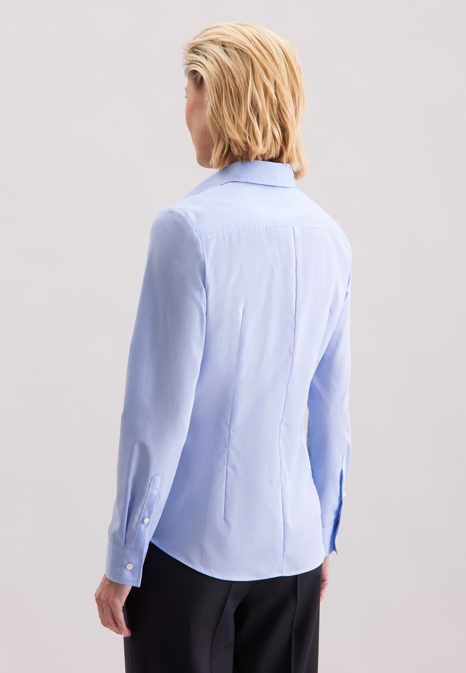 seidensticker Hemdbluse, 1/1 Kragen Uni günstig online kaufen