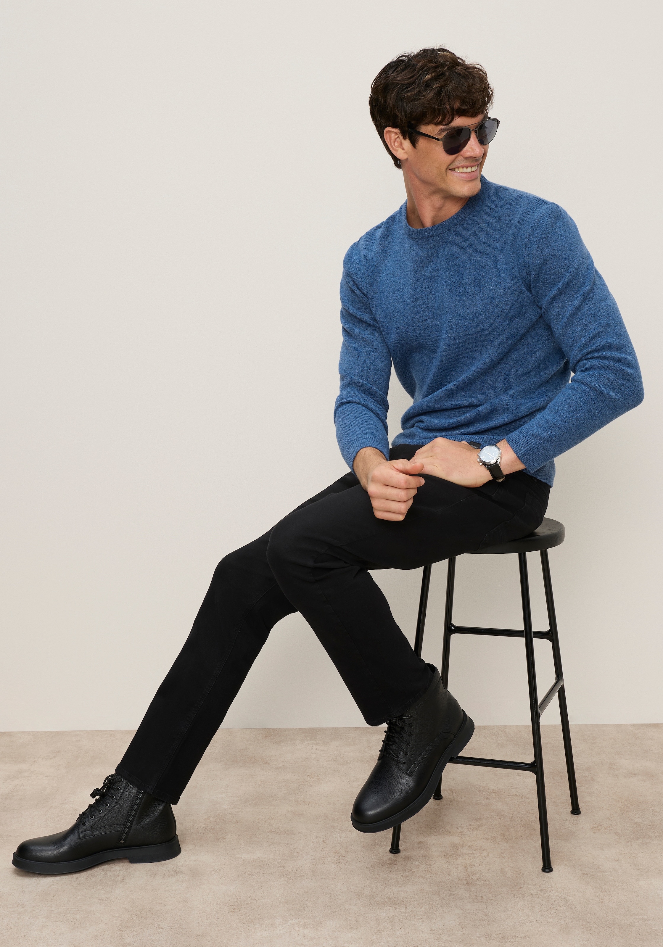 Bruno Banani Strickpullover »in hochwertiger Wolloptik« Woll-Look mit pflegeleichtem Tragekomfort. Ohne kratzendes Tragegefühl