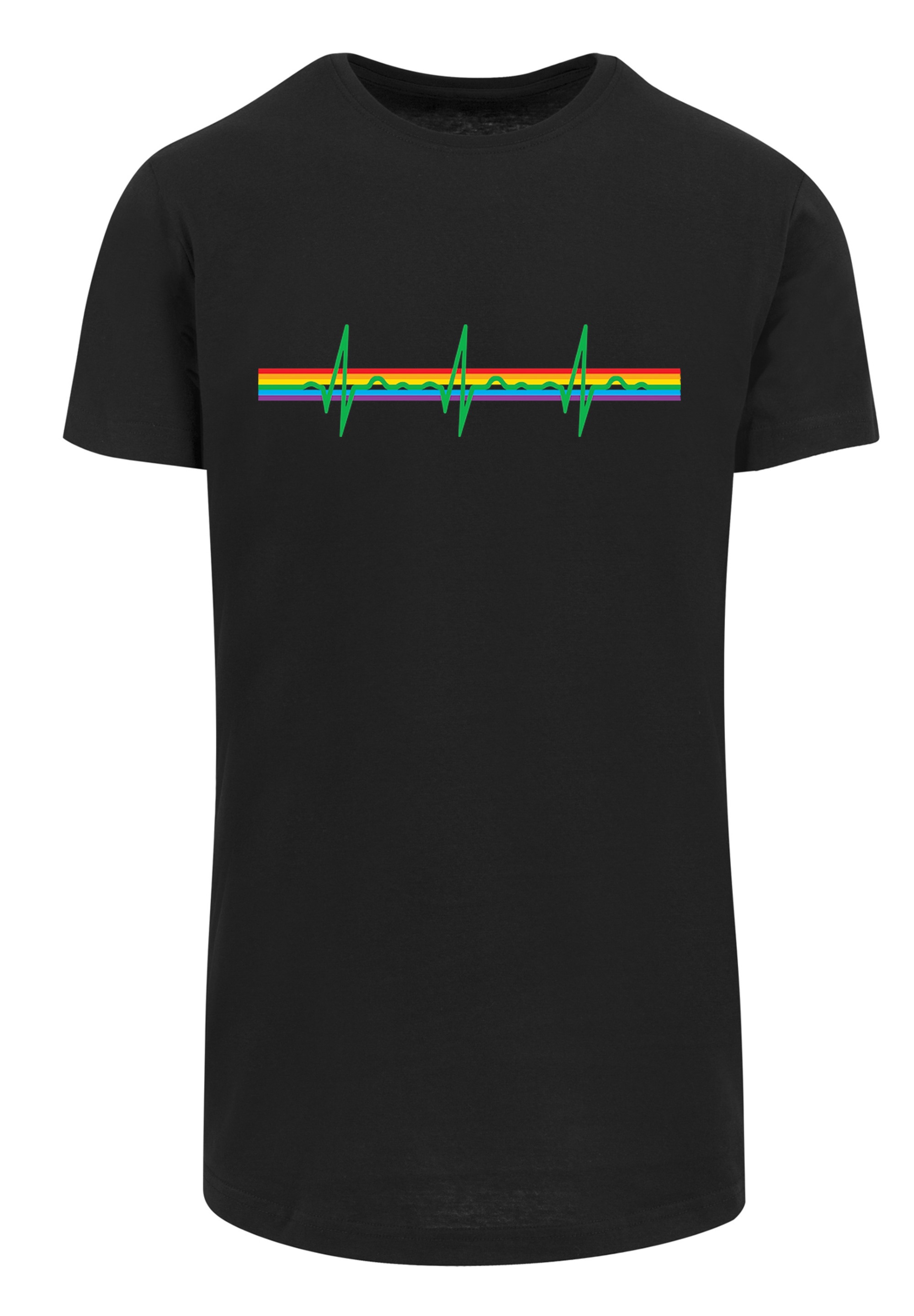F4NT4STIC T-Shirt »Pink Floyd Prism Heartbeat Rainbow«, Herren,Premium Merch,Lang,Longshirt,Bandshirt
