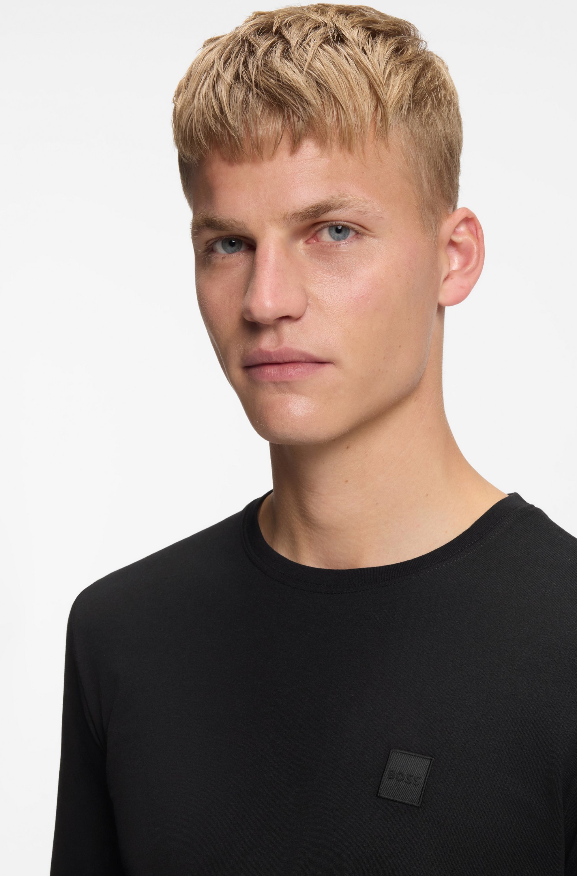 BOSS ORANGE Langarmshirt "Tacks" mit Markenlogo auf der Brust günstig online kaufen
