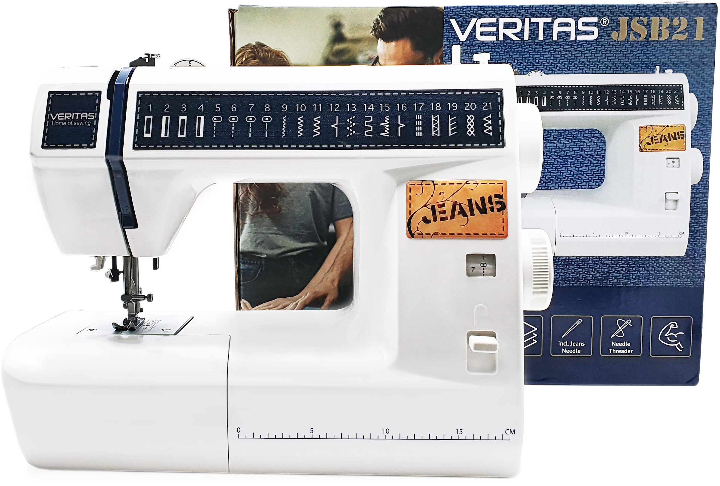Style | Sonderklasse der Veritas 21 Freiarm-Nähmaschine Programme, »JSB21«, BAUR Denim
